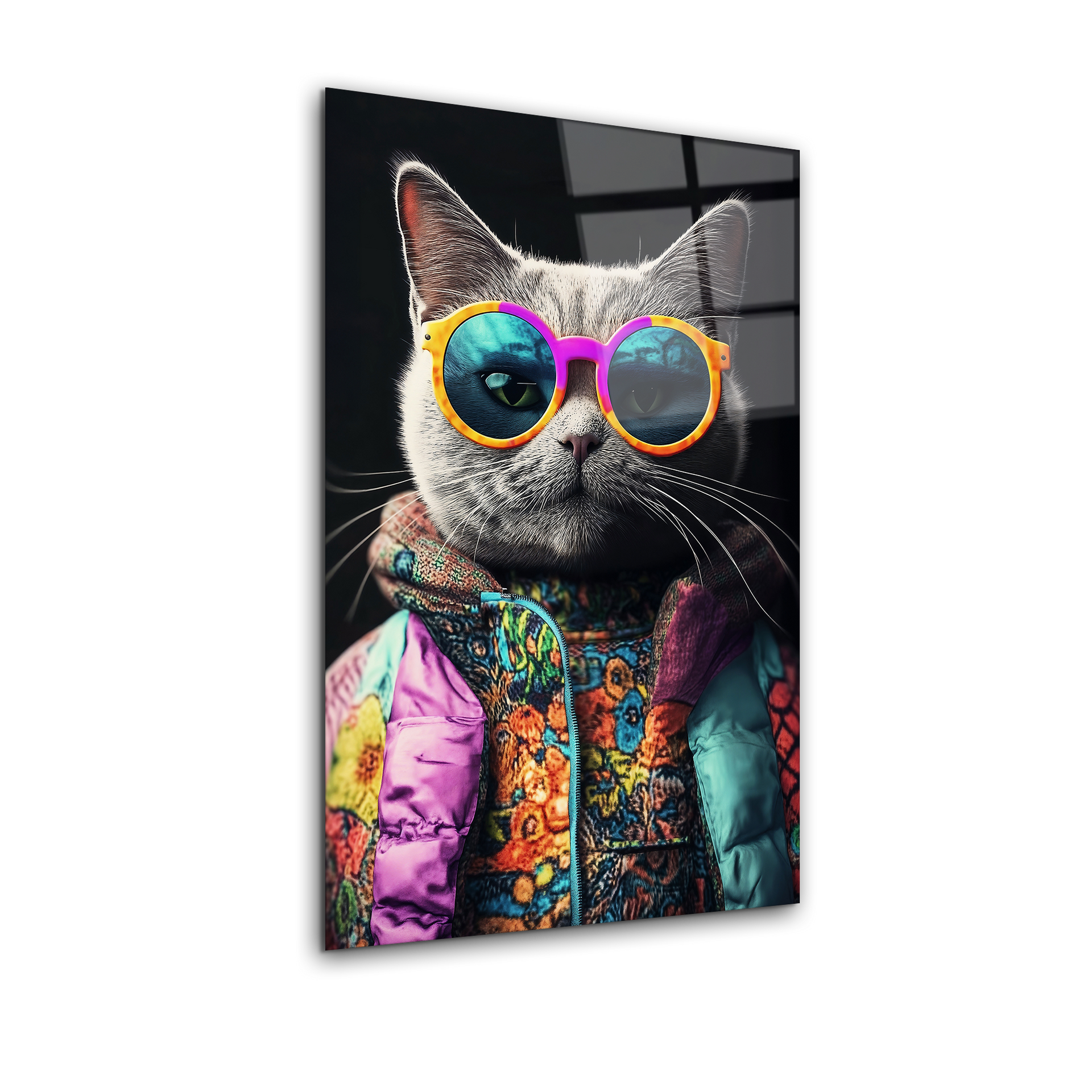 Cool Cat | Premium HD Metal Wall Art