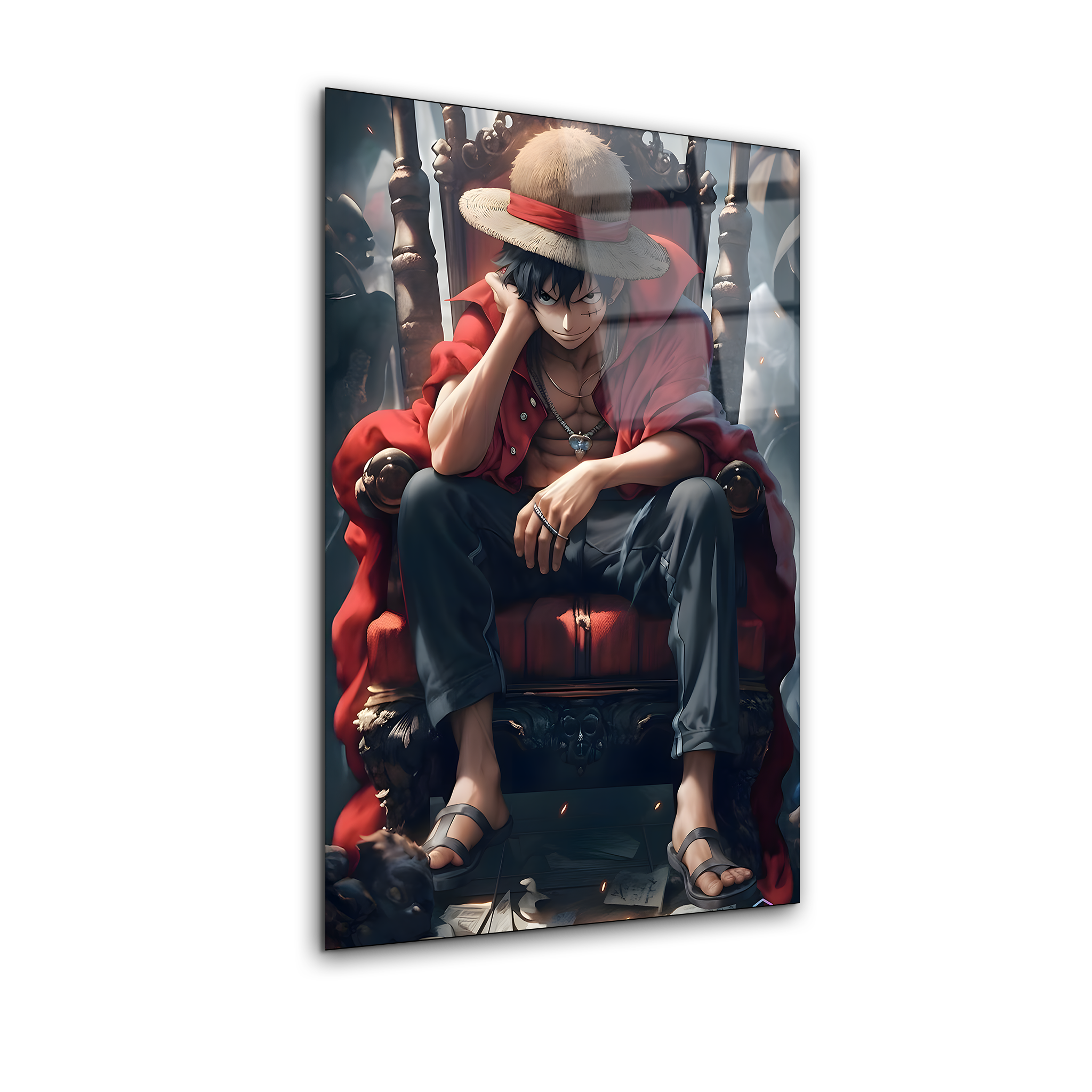 Monkey D. Luffy: The Pirate King in the Making | Premium HD Metal Wall Art