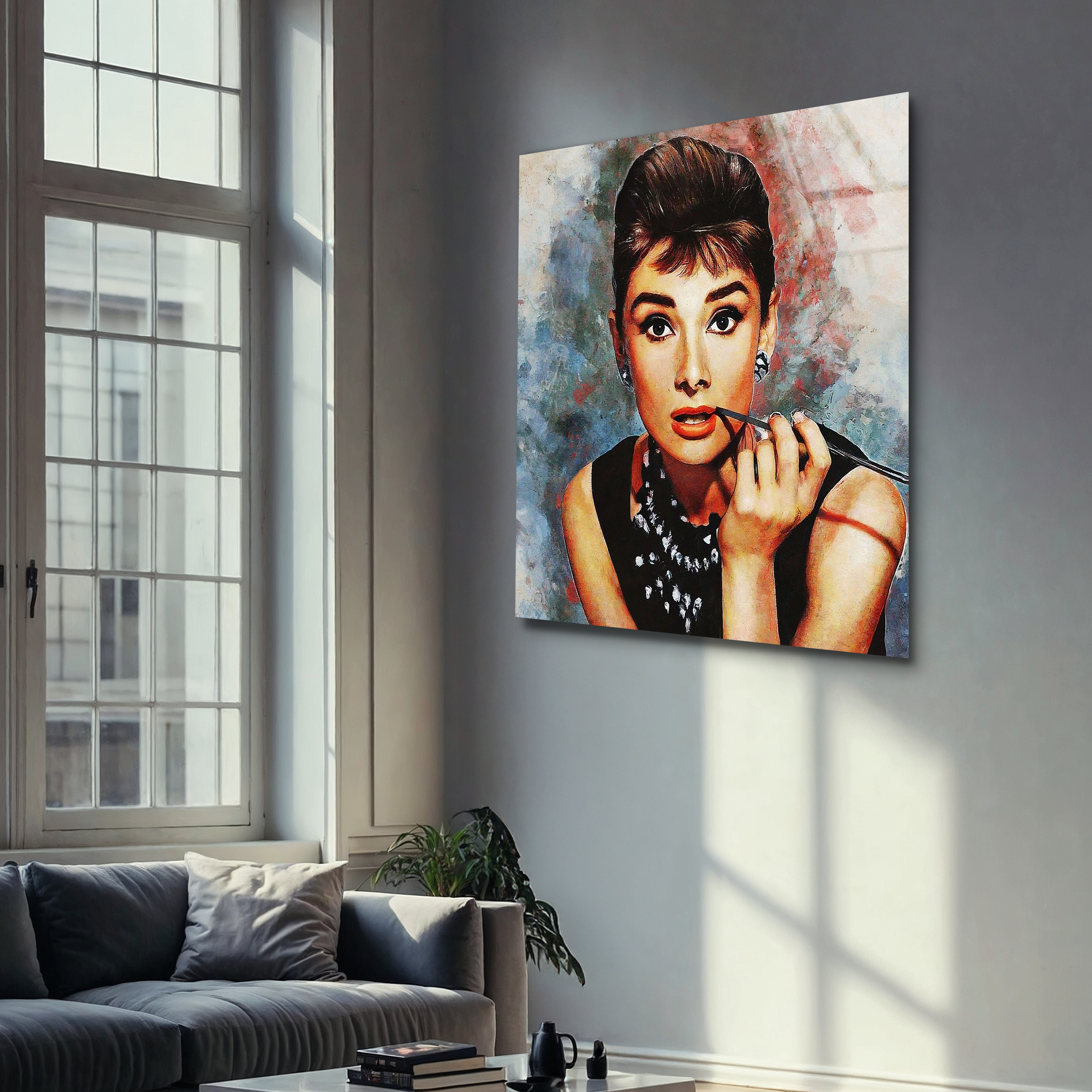 Audrey Hepburn Pop Art | Premium HD Metal Wall Art
