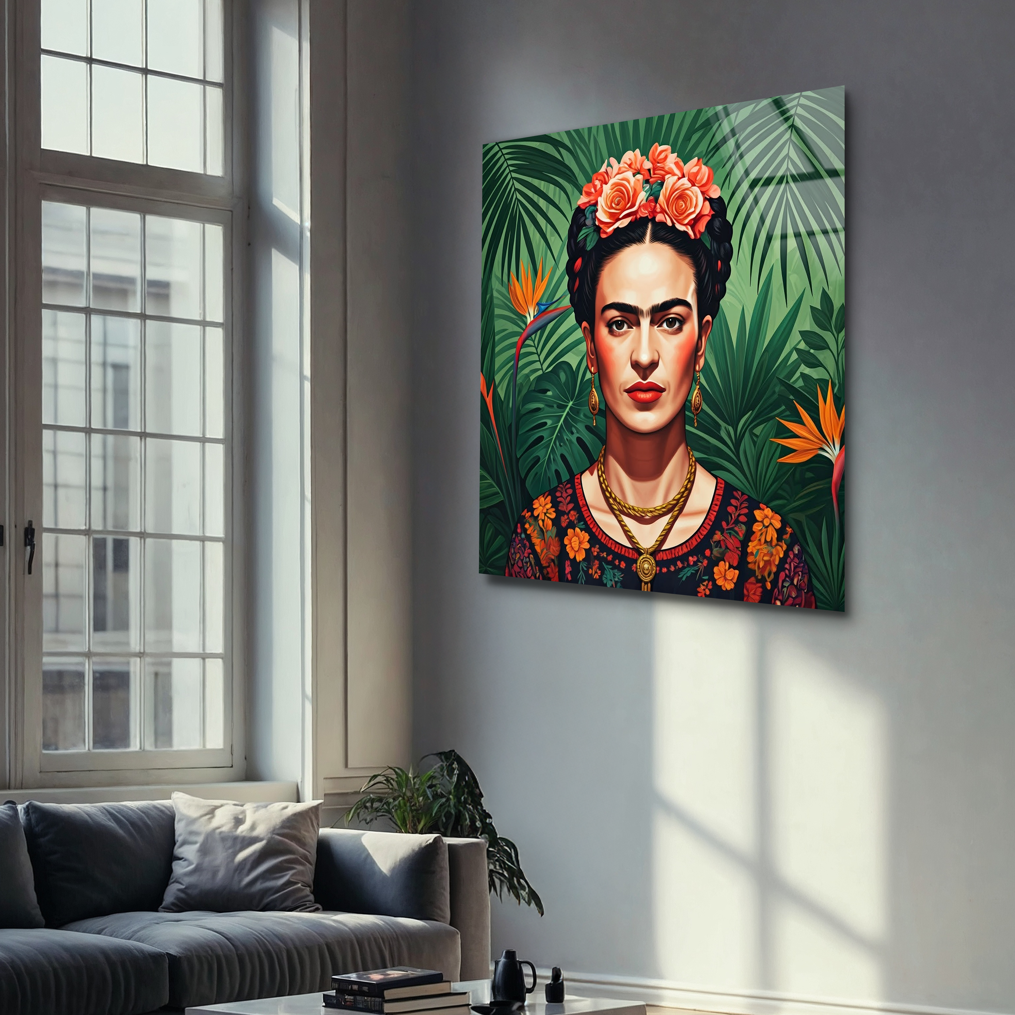 Frida Kahlo Pop Art | Premium HD Metal Wall Art