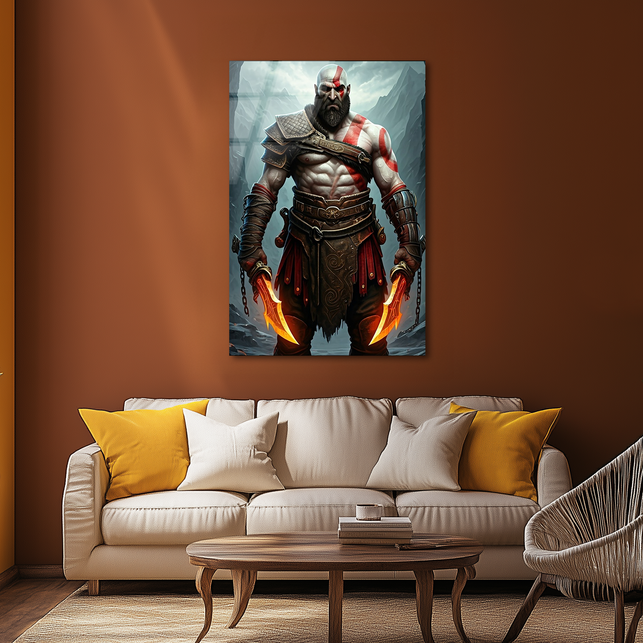 Kratos | Premium HD Metal Wall Art