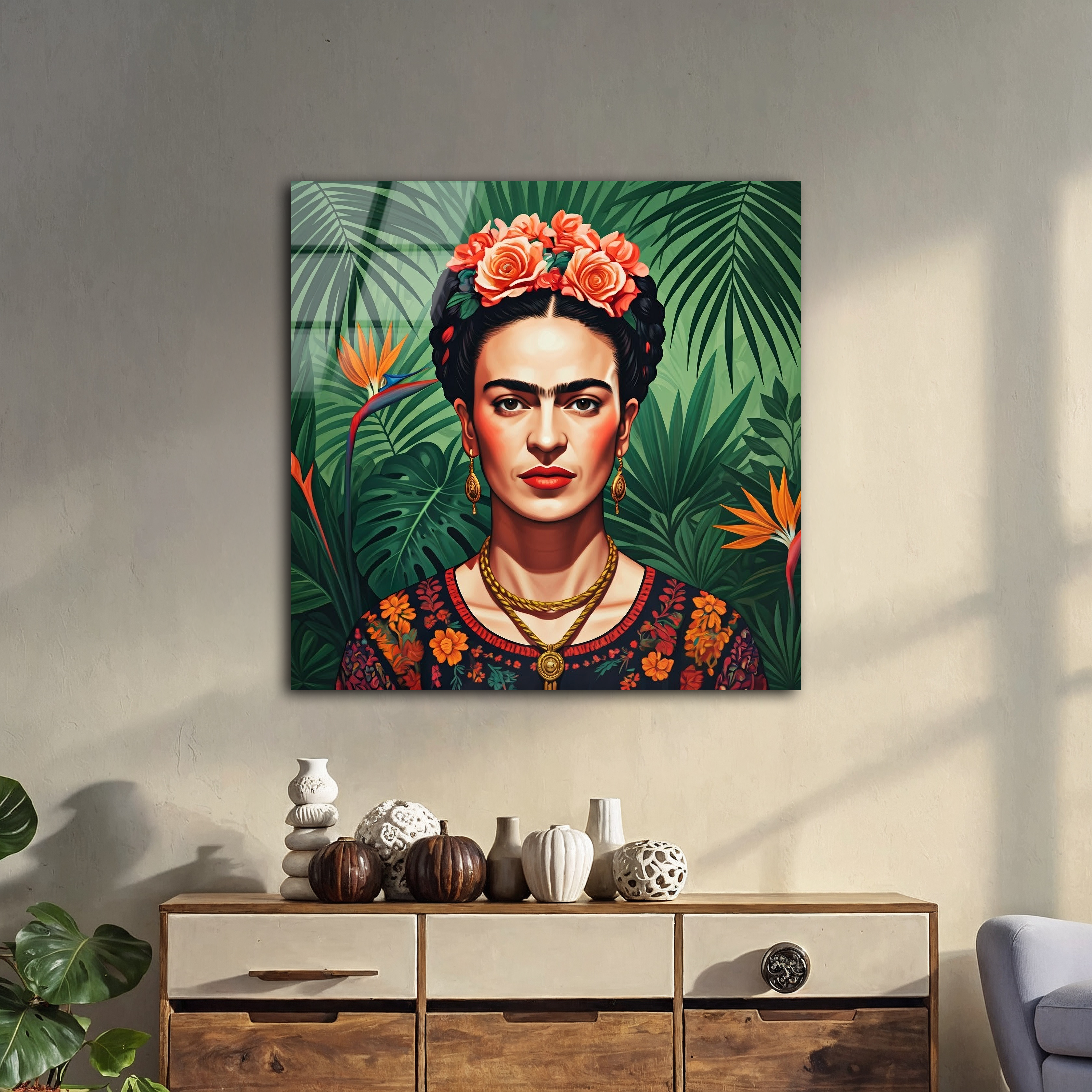 Frida Kahlo Pop Art | Premium HD Metal Wall Art