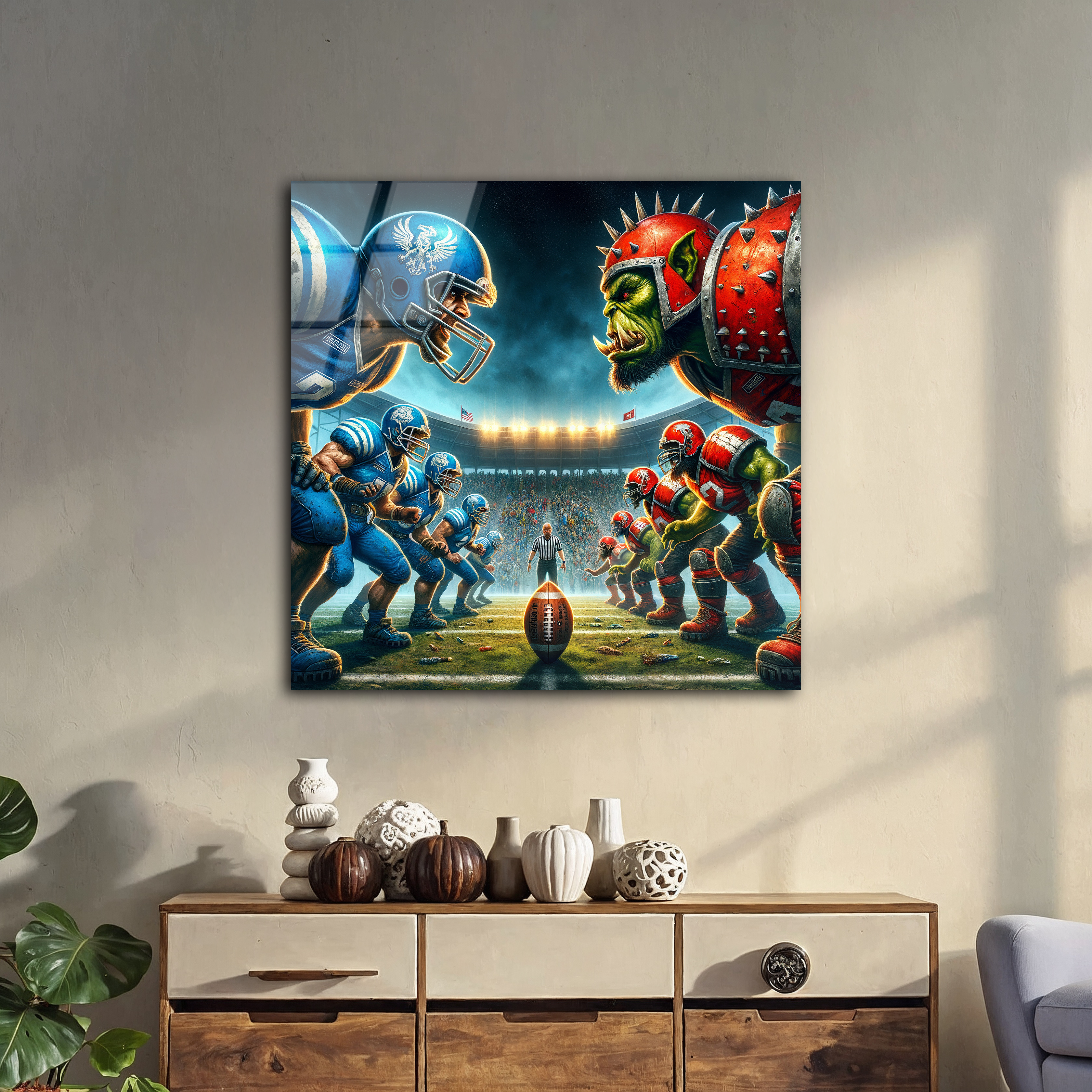 Orc Battle | Premium HD Metal Wall Art
