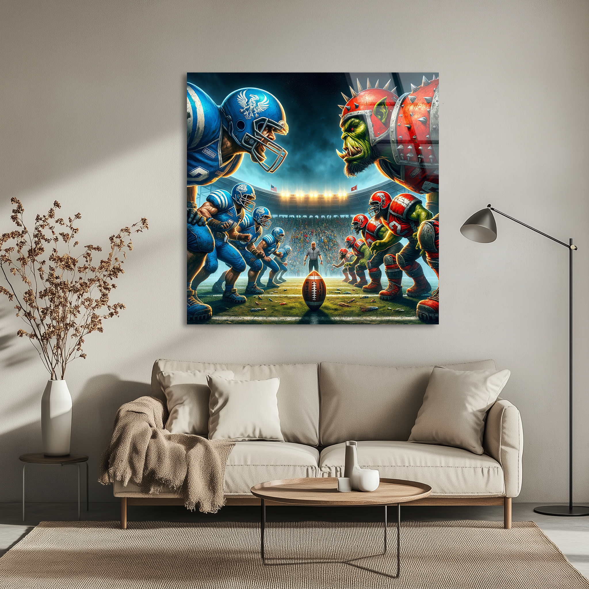 Orc Battle | Premium HD Metal Wall Art