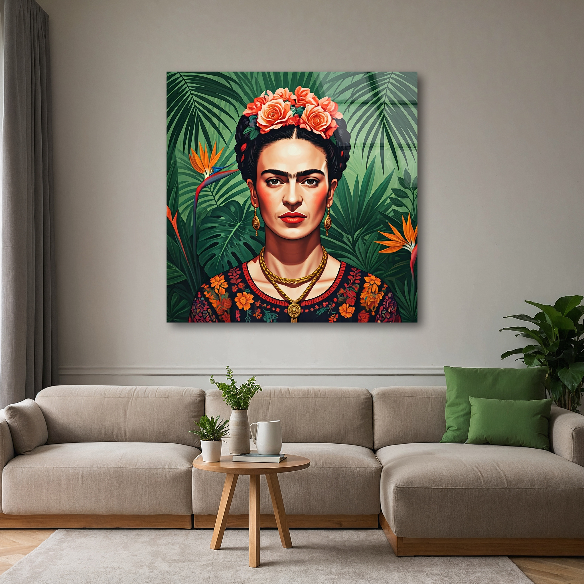 Frida Kahlo Pop Art | Premium HD Metal Wall Art