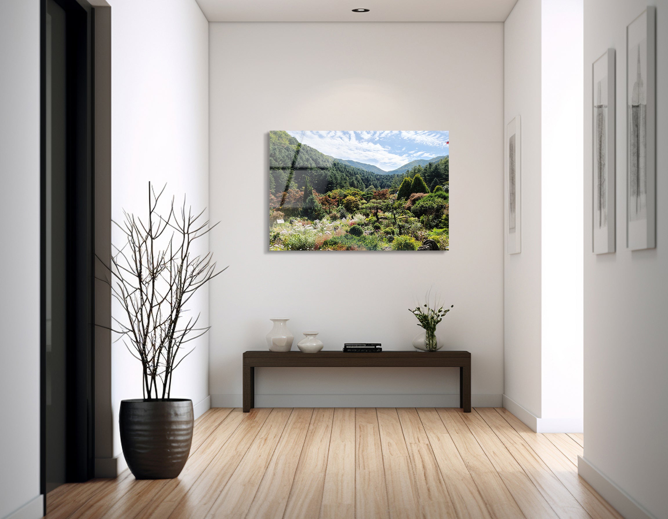 Vibrant Mountain Foliage | Premium HD Metal Wall Art - DezignArt