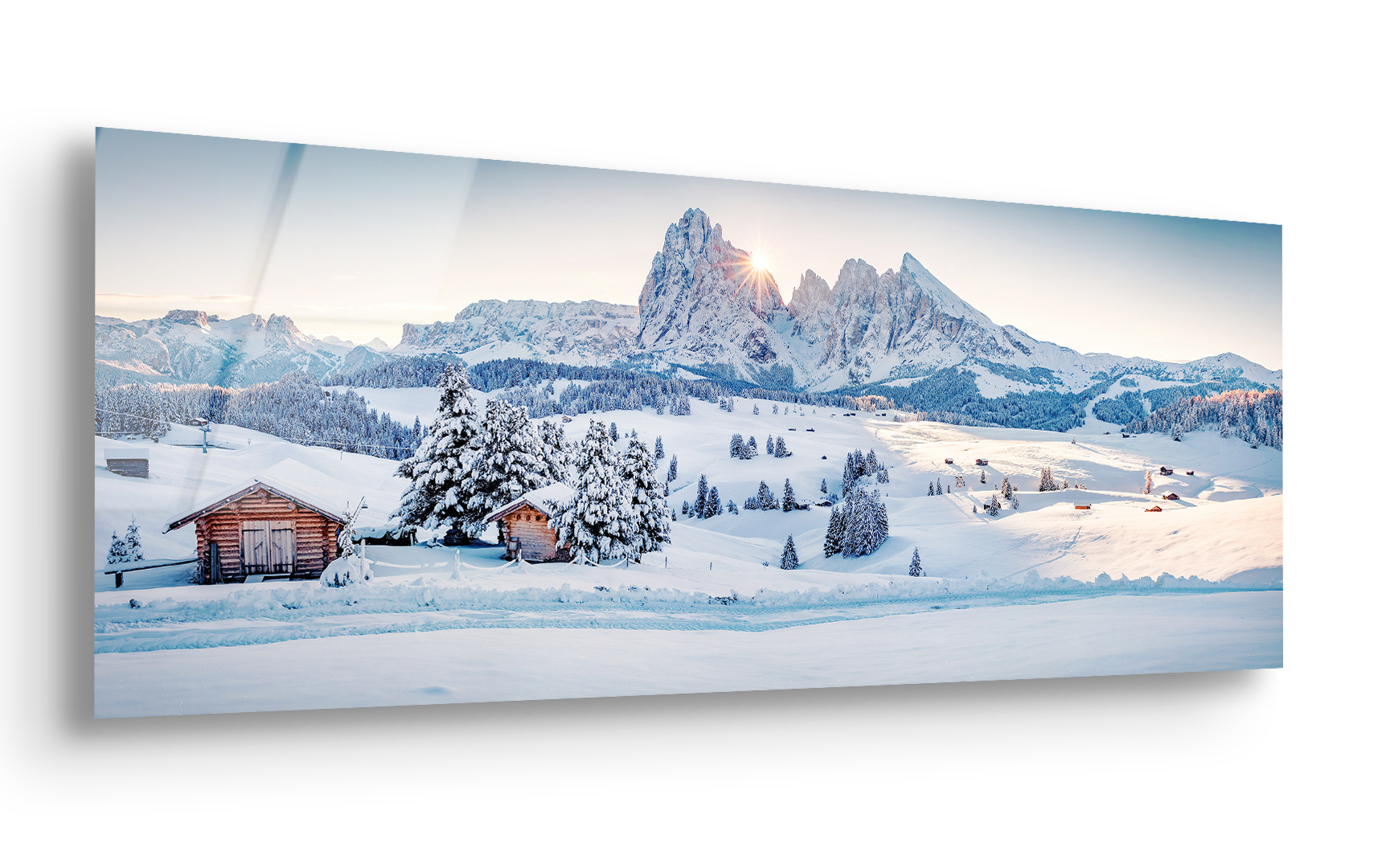 Winter Beauty Dolomites | Premium HD Metal Wall Art