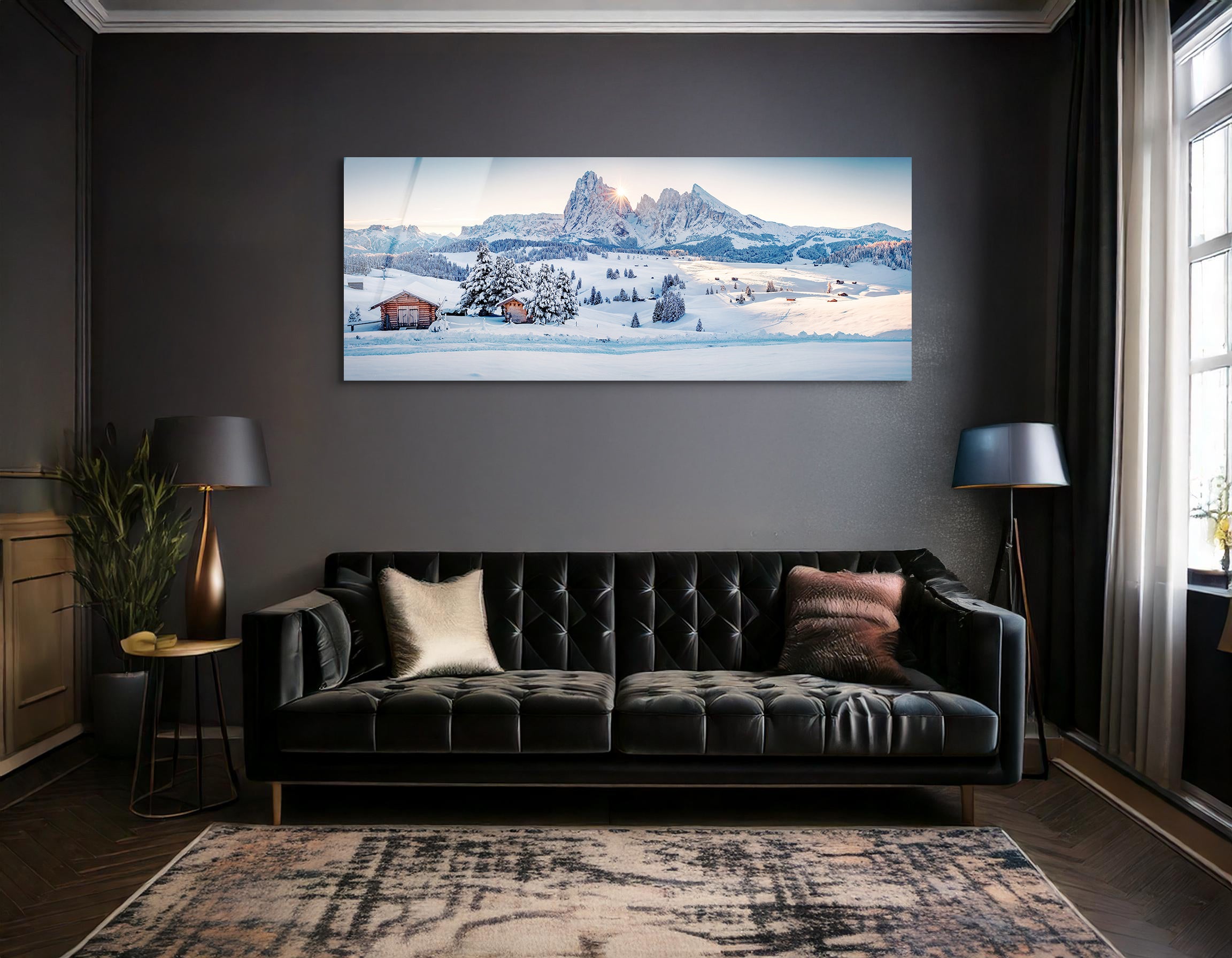 Winter Beauty Dolomites | Premium HD Metal Wall Art