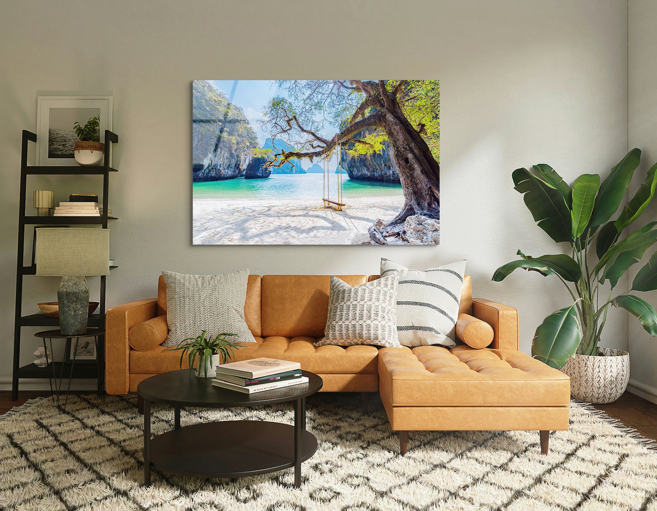 Emerald Beach Swing, Thailand | Premium HD Metal Wall Art