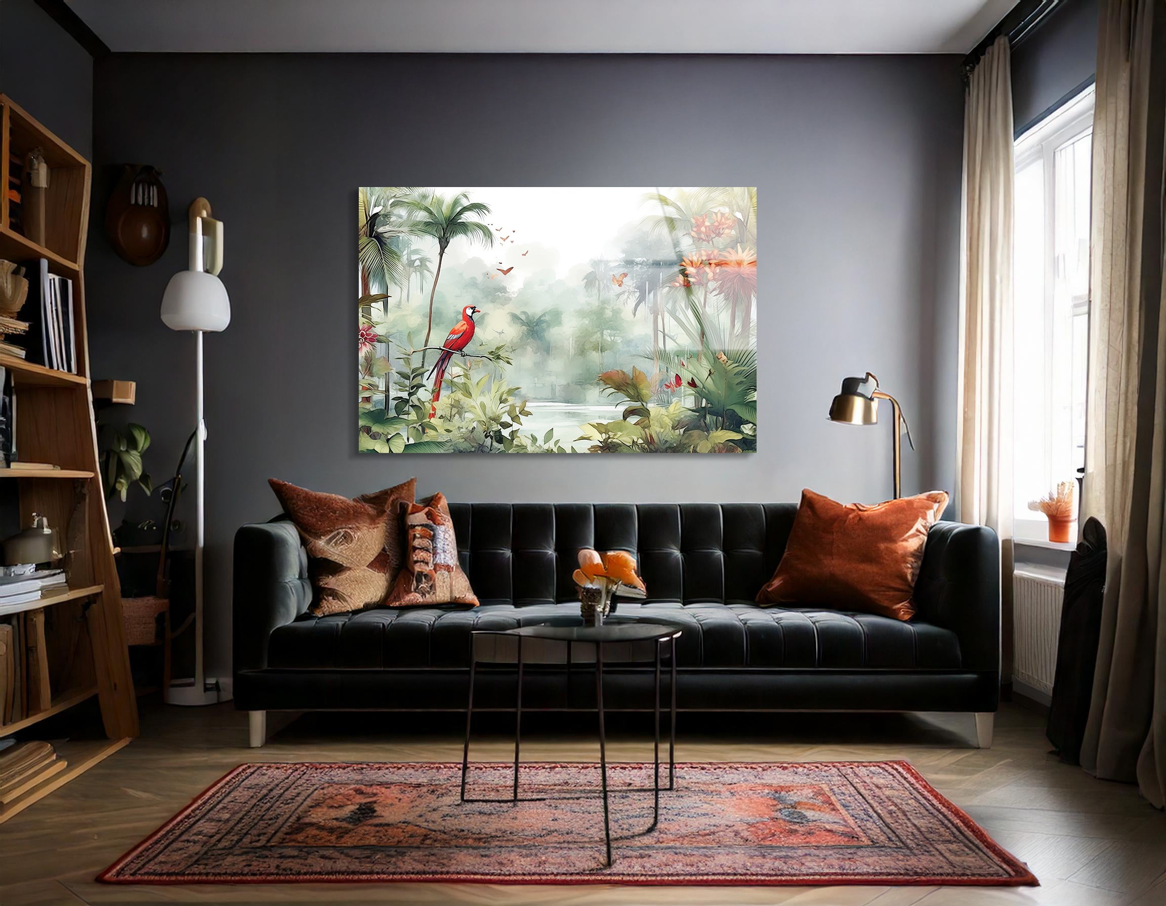 Watercolor Floral Drawing | Premium HD Metal Wall Art - DezignArt