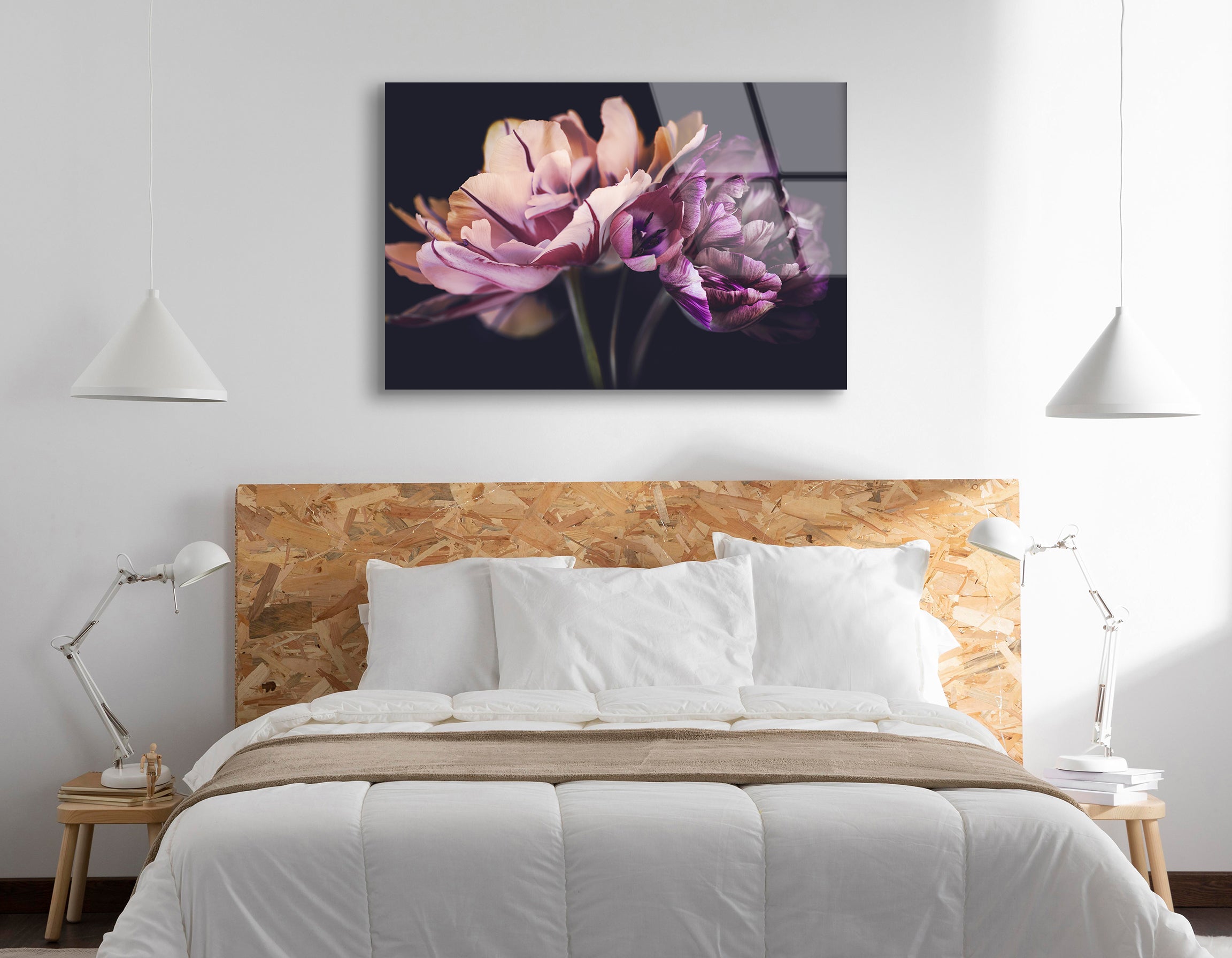 Spring Tulip Bouquet | Premium HD Metal Wall Art - DezignArt