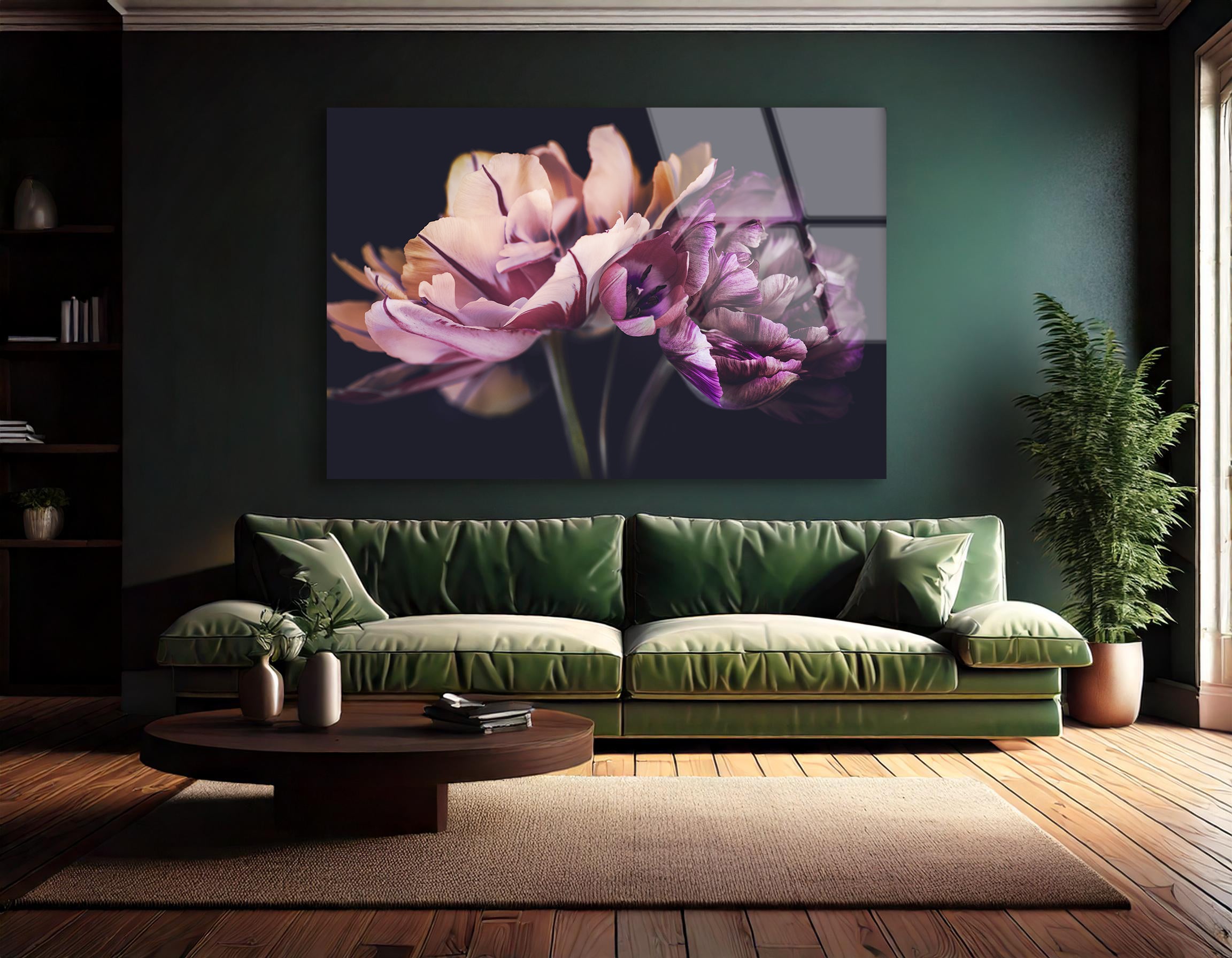 Spring Tulip Bouquet | Premium HD Metal Wall Art - DezignArt