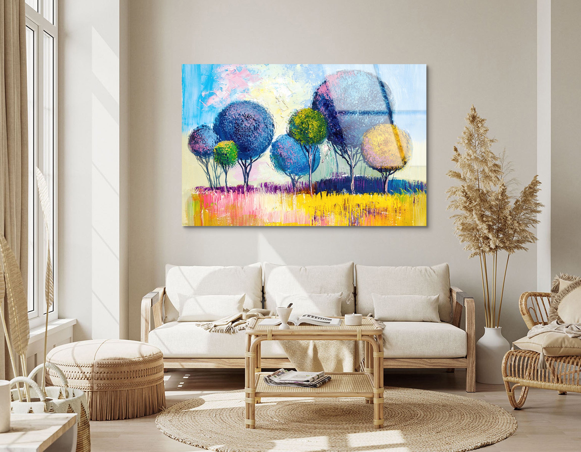 Hand-Painted Impressionist Landscape | Premium HD Metal Wall Art