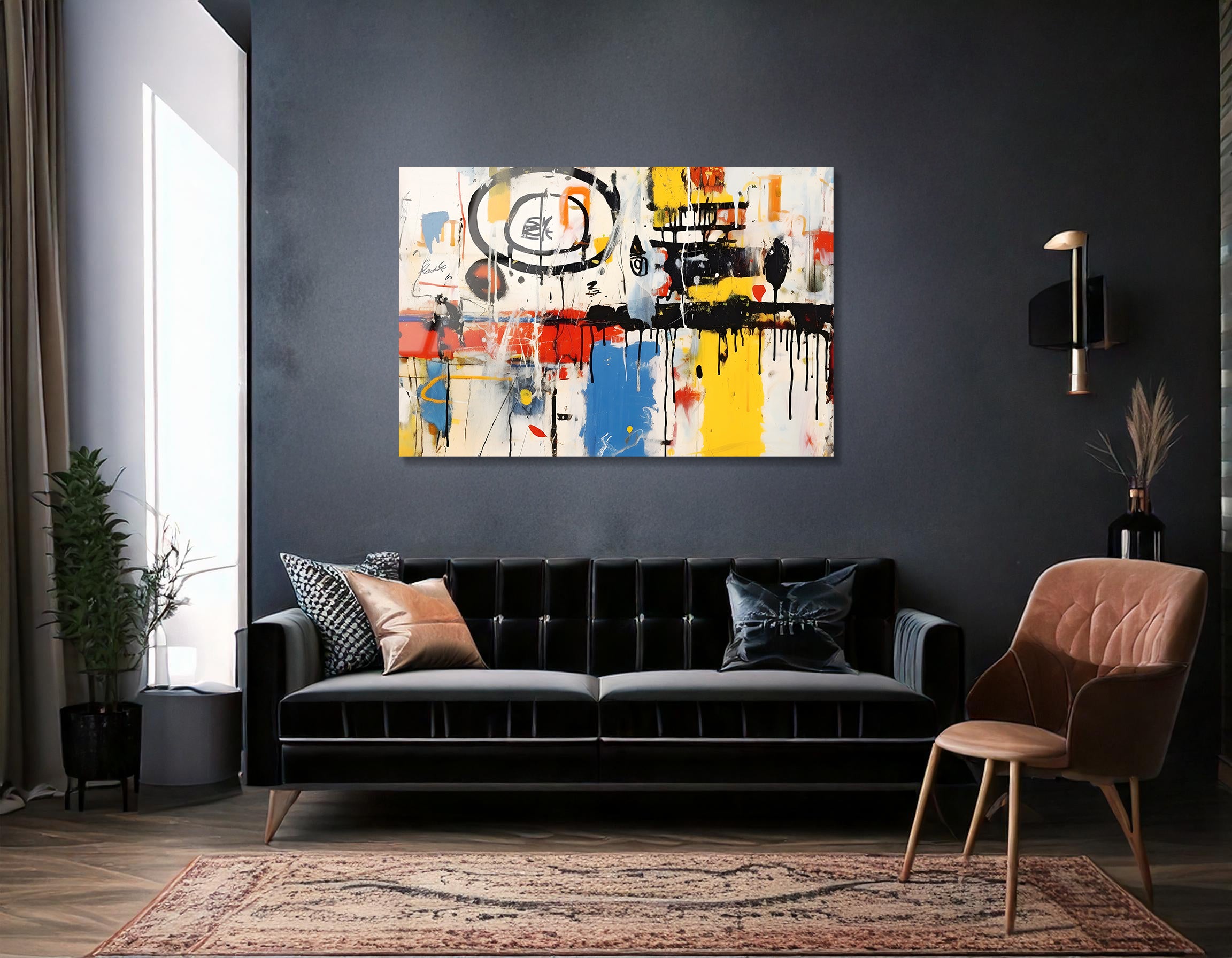 Basquiat-Inspired Abstract Expression | Premium HD Metal Wall Art