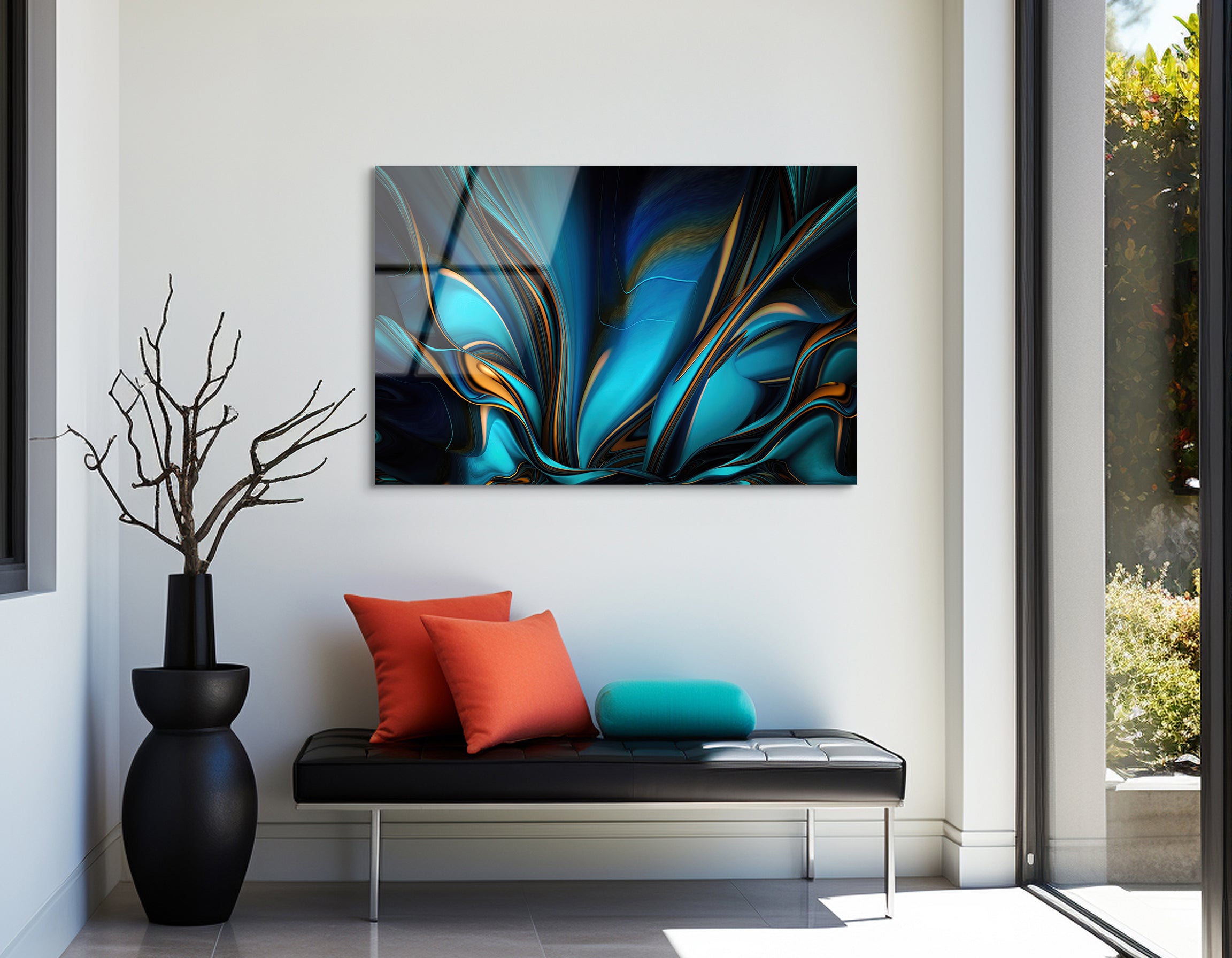 Volumetric Pattern Abstract | Premium HD Metal Wall Art