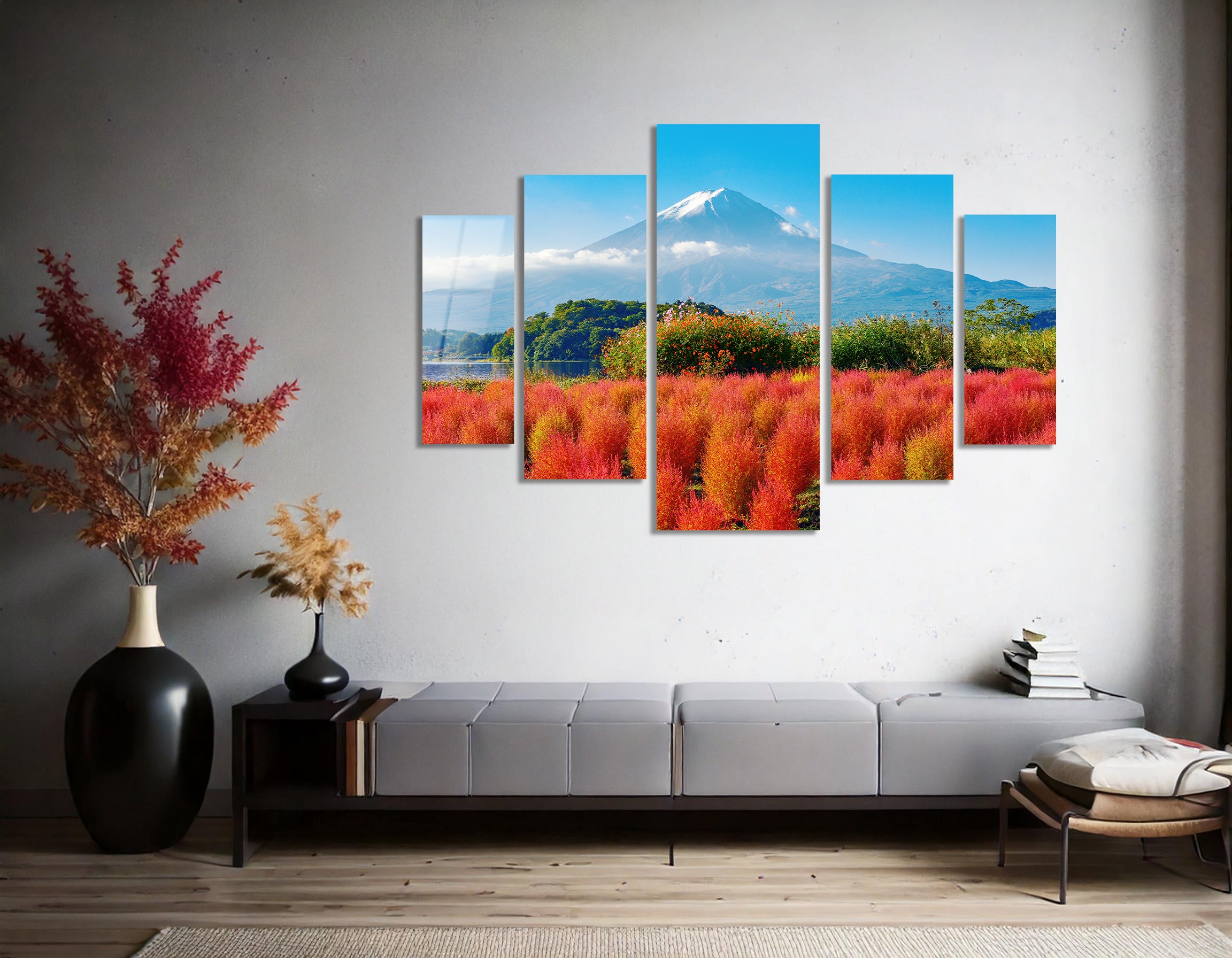 Mega Size Penta Fuji Serenity | Premium HD Metal Wall Art