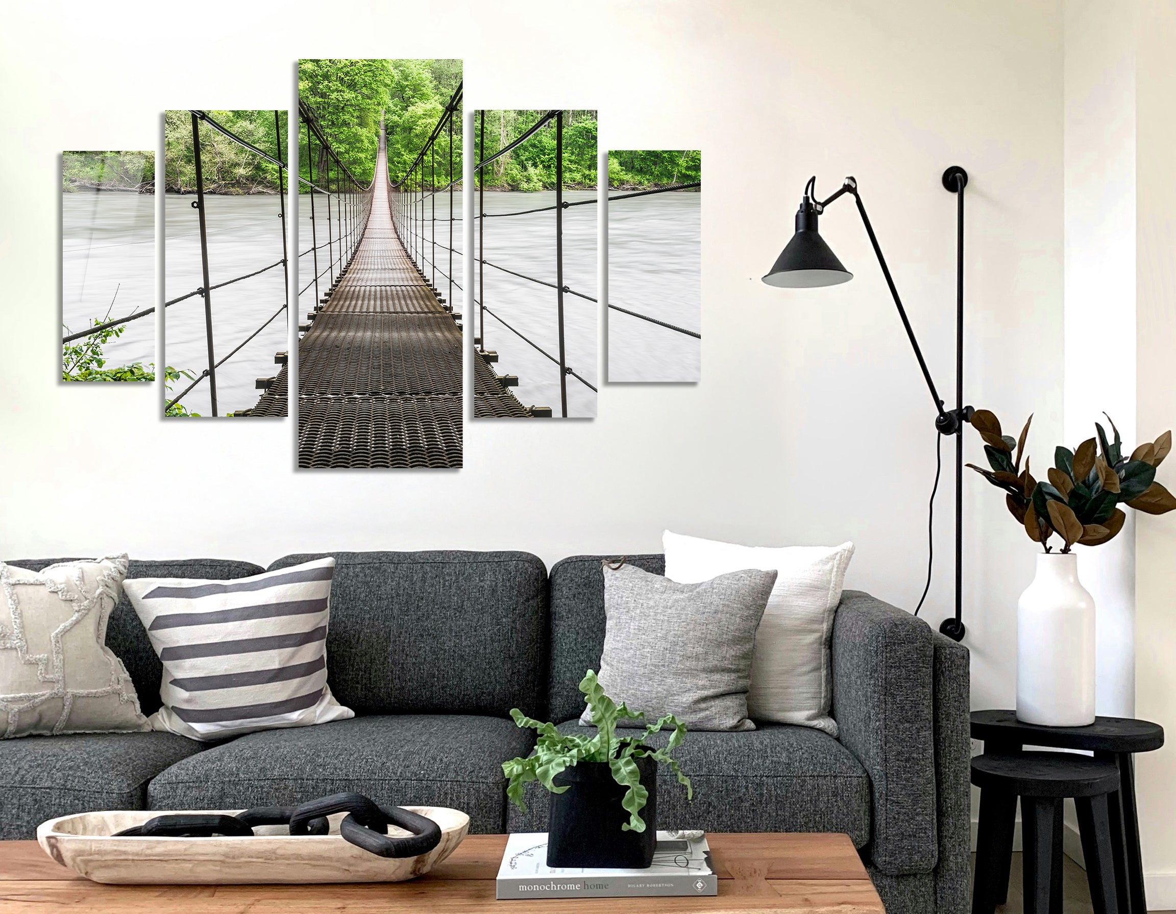 Mega Size Penta Mountain Span | Premium HD Metal Wall Art