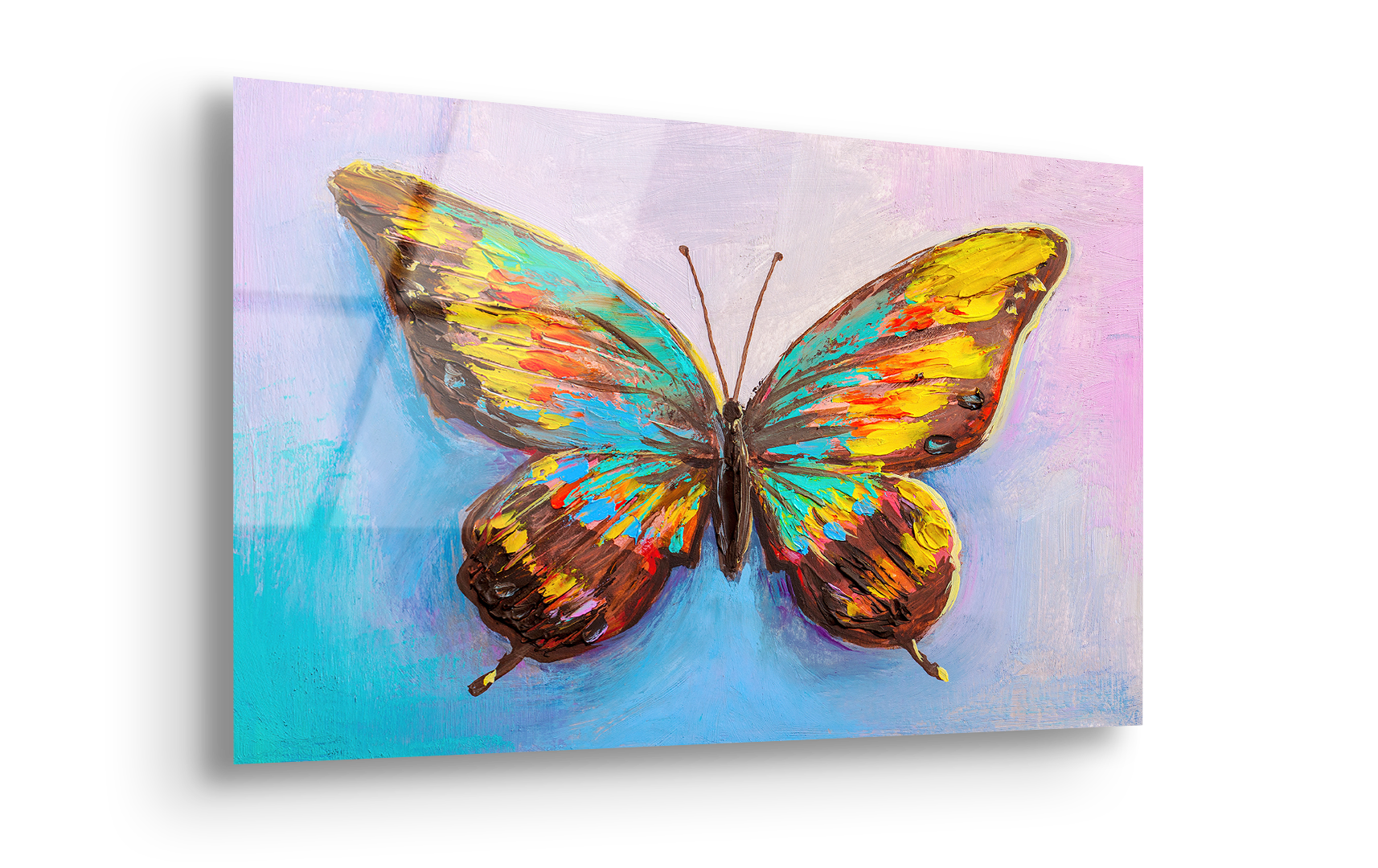 Butterfly Oil Painting | Premium HD Metal Wall Art