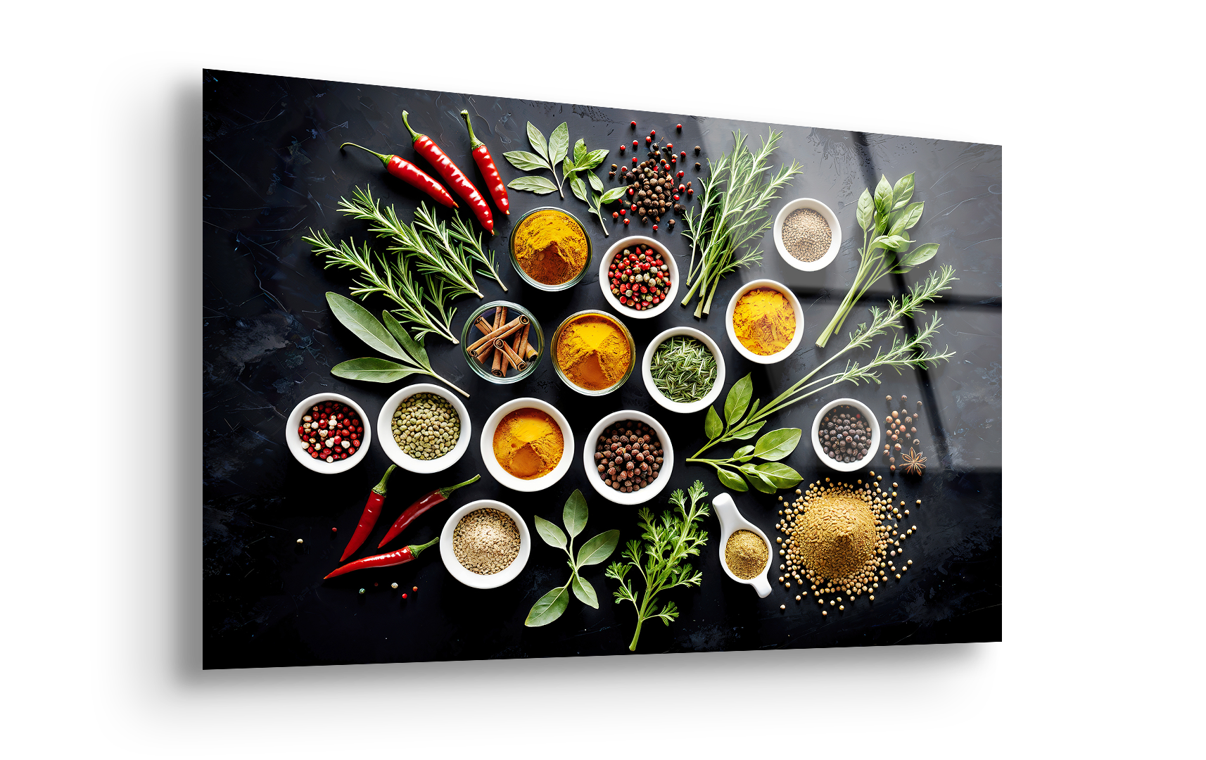 Herbs & Spices | Premium HD Metal Wall Art