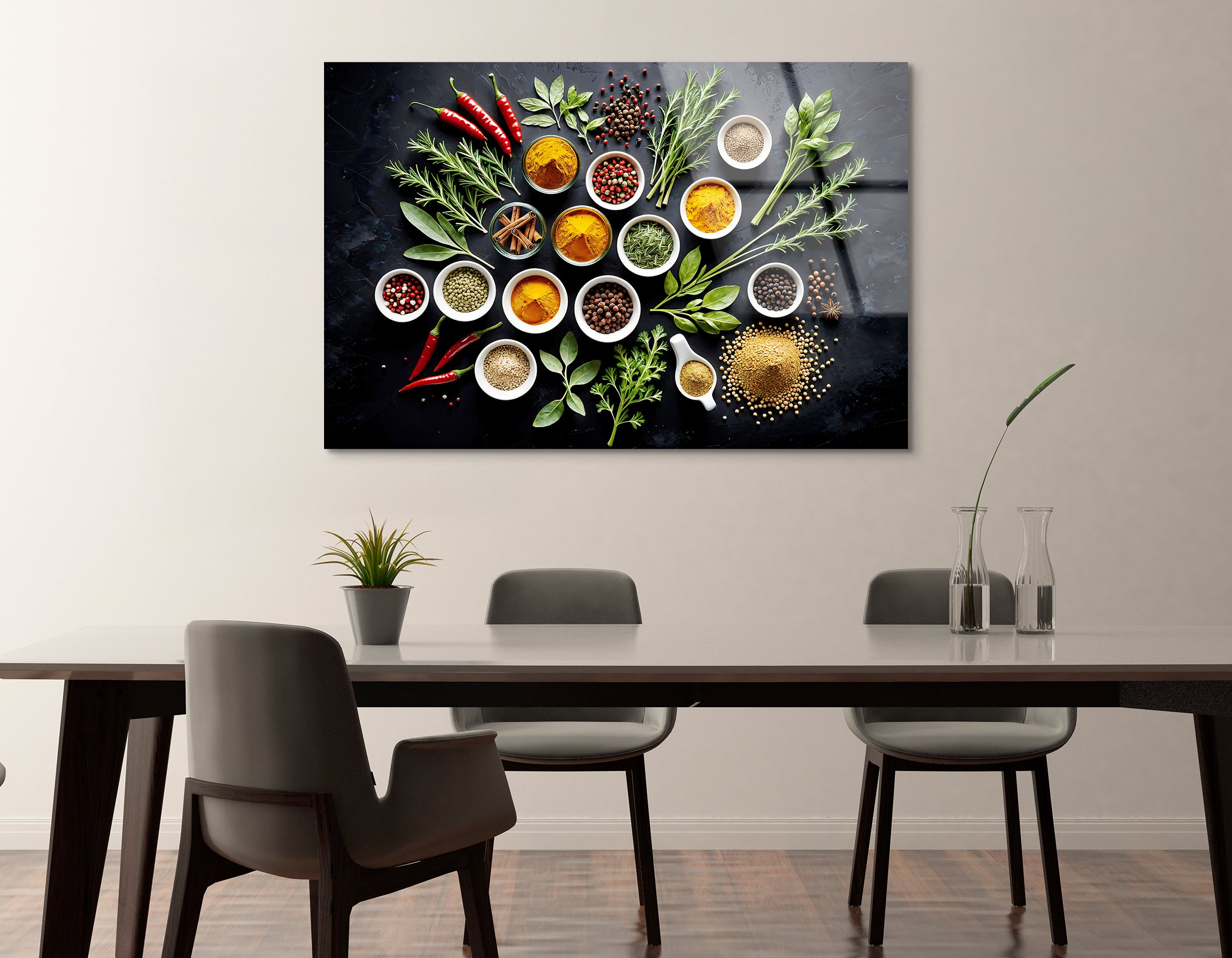 Herbs & Spices | Premium HD Metal Wall Art