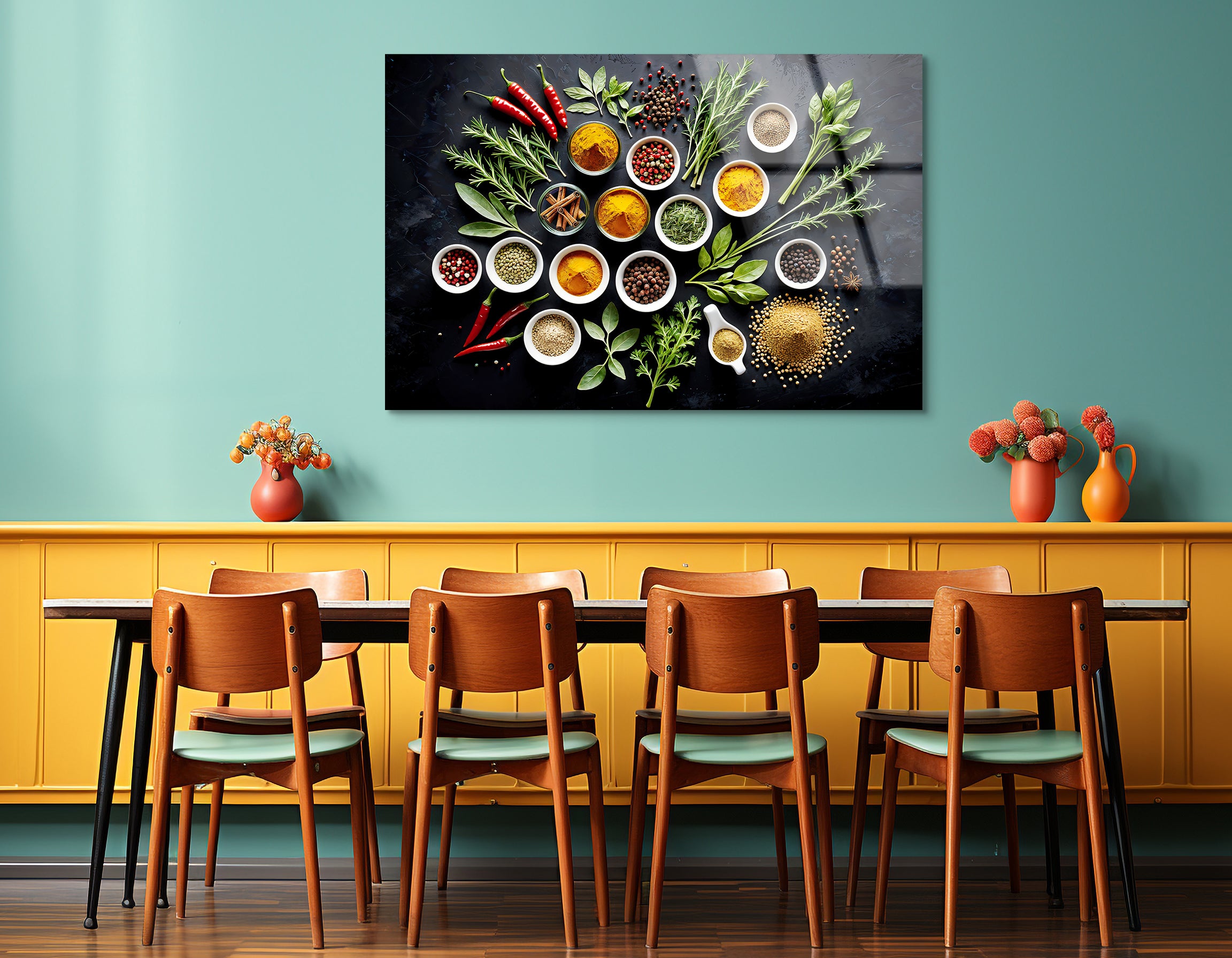 Herbs & Spices | Premium HD Metal Wall Art