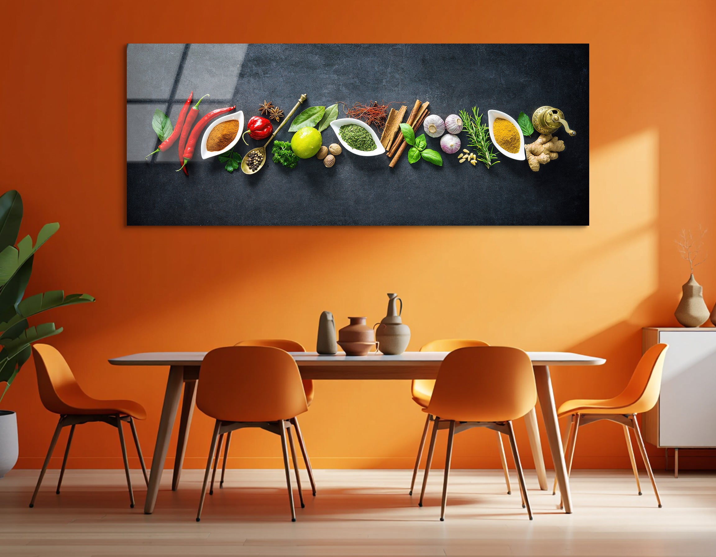 Herbs & Spices Assortment | Premium HD Metal Wall Art