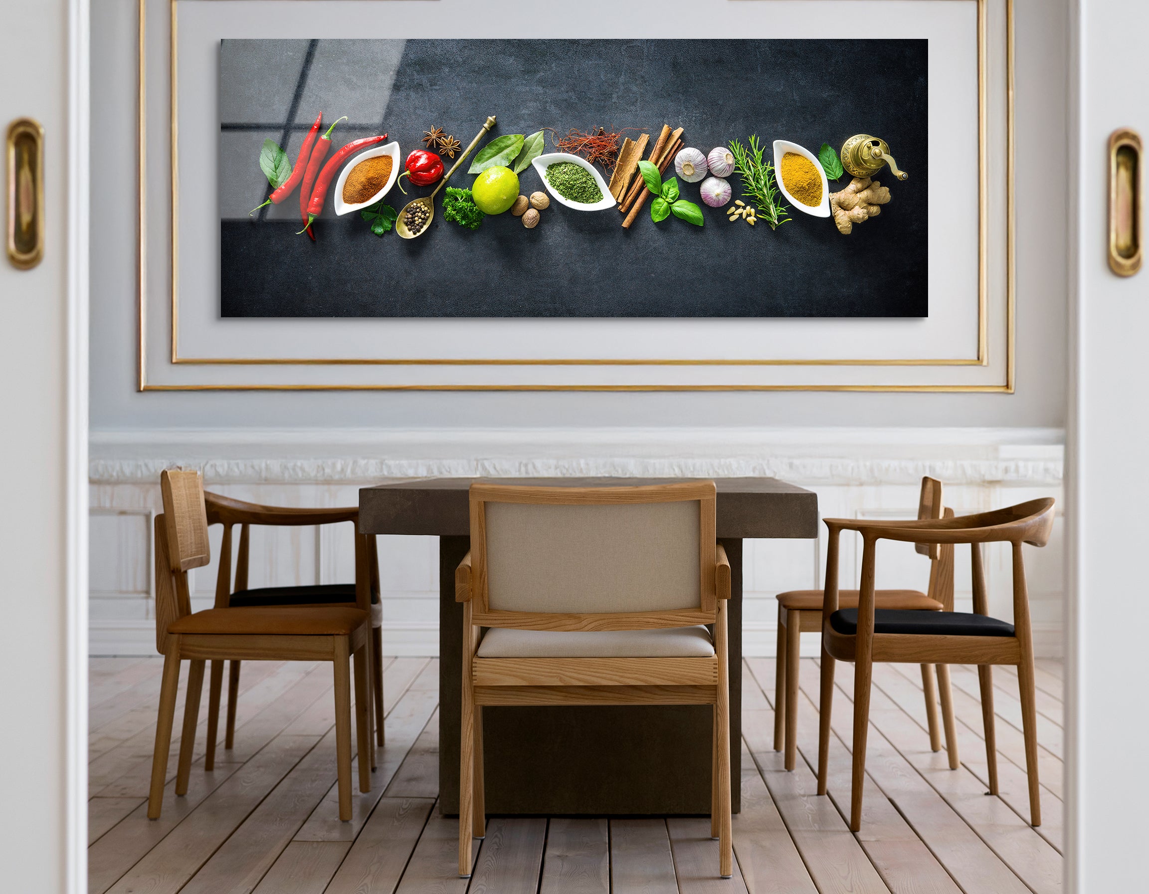 Herbs & Spices Assortment | Premium HD Metal Wall Art