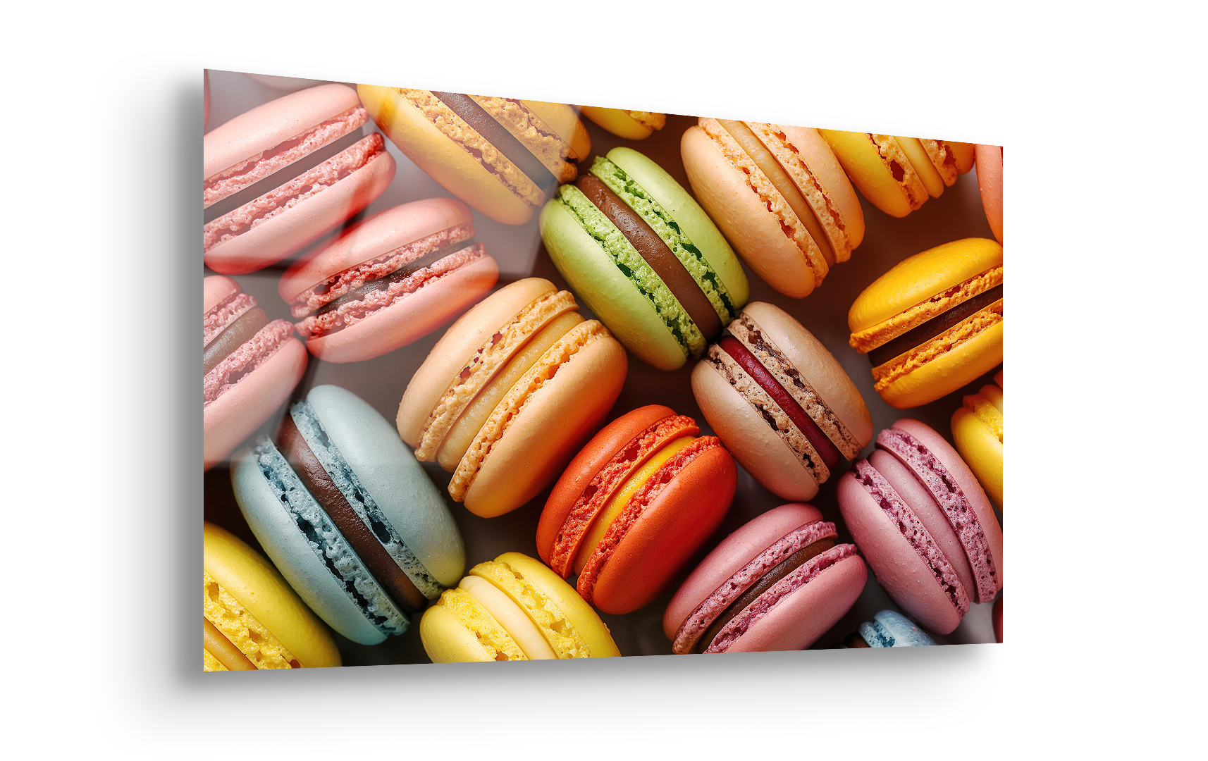 Colorful French Macarons | Premium HD Metal Wall Art