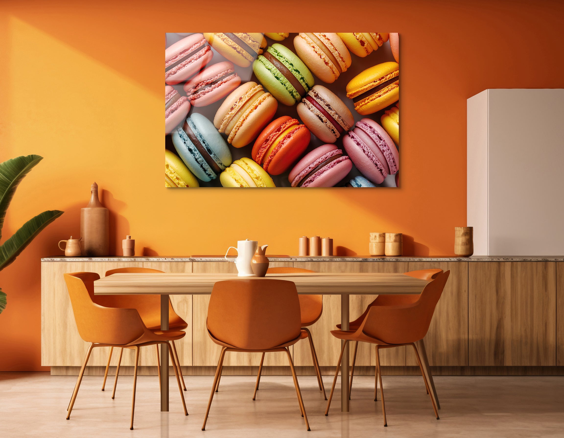 Colorful French Macarons | Premium HD Metal Wall Art
