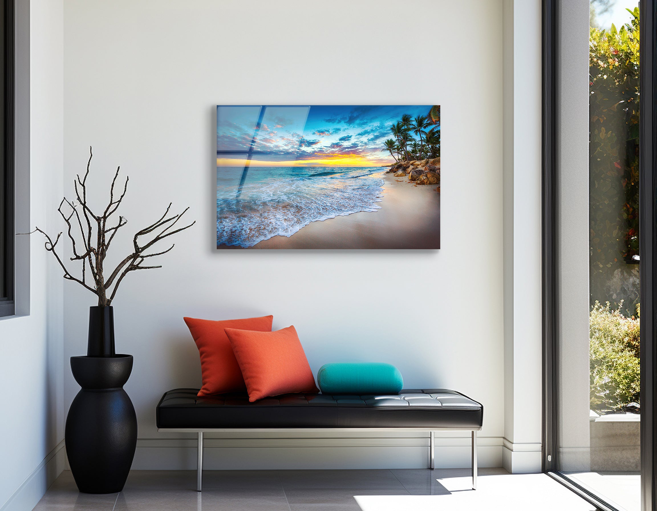 Sunrise over the Beach, Punta Cana | Premium HD Metal Wall Art