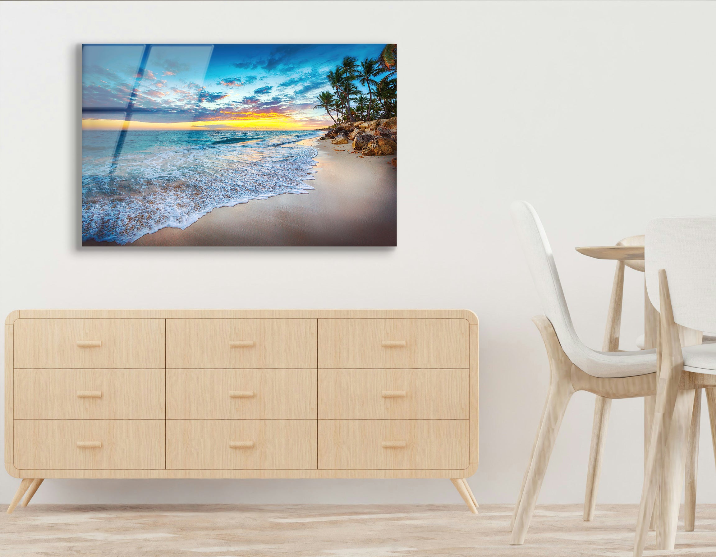 Sunrise over the Beach, Punta Cana | Premium HD Metal Wall Art