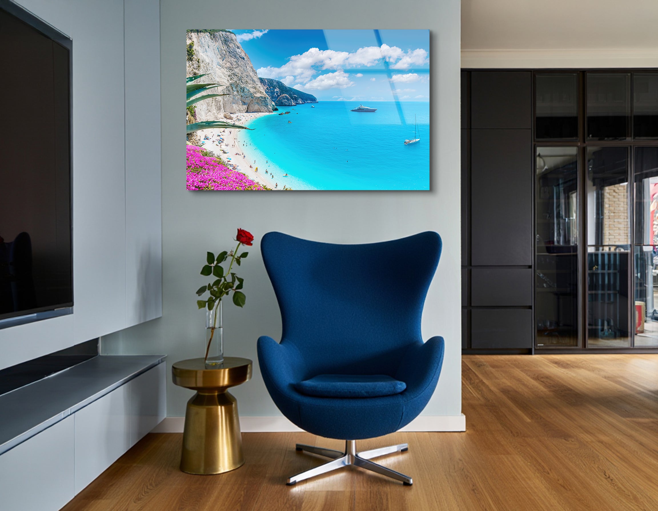 Porto Katsiki Beach Greece | Premium HD Metal Wall Art