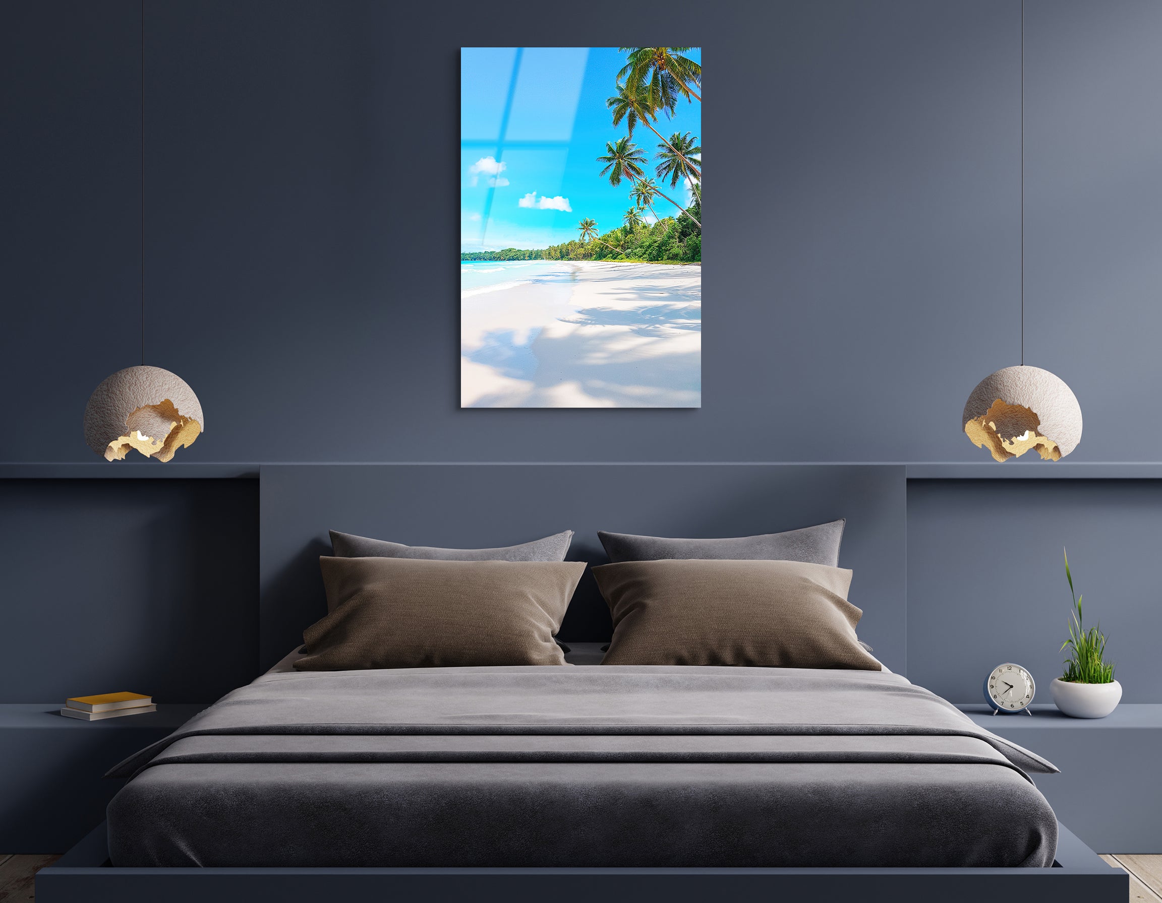 Tropical Paradise Beach | Premium HD Metal Wall Art