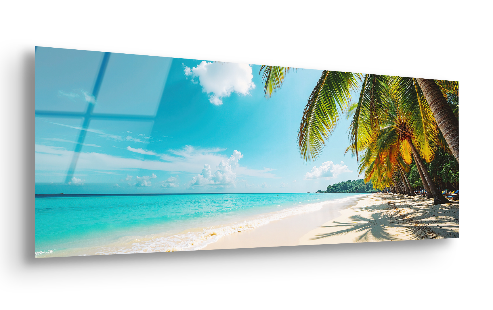 Tropical Beach Maldives | Premium HD Metal Wall Art