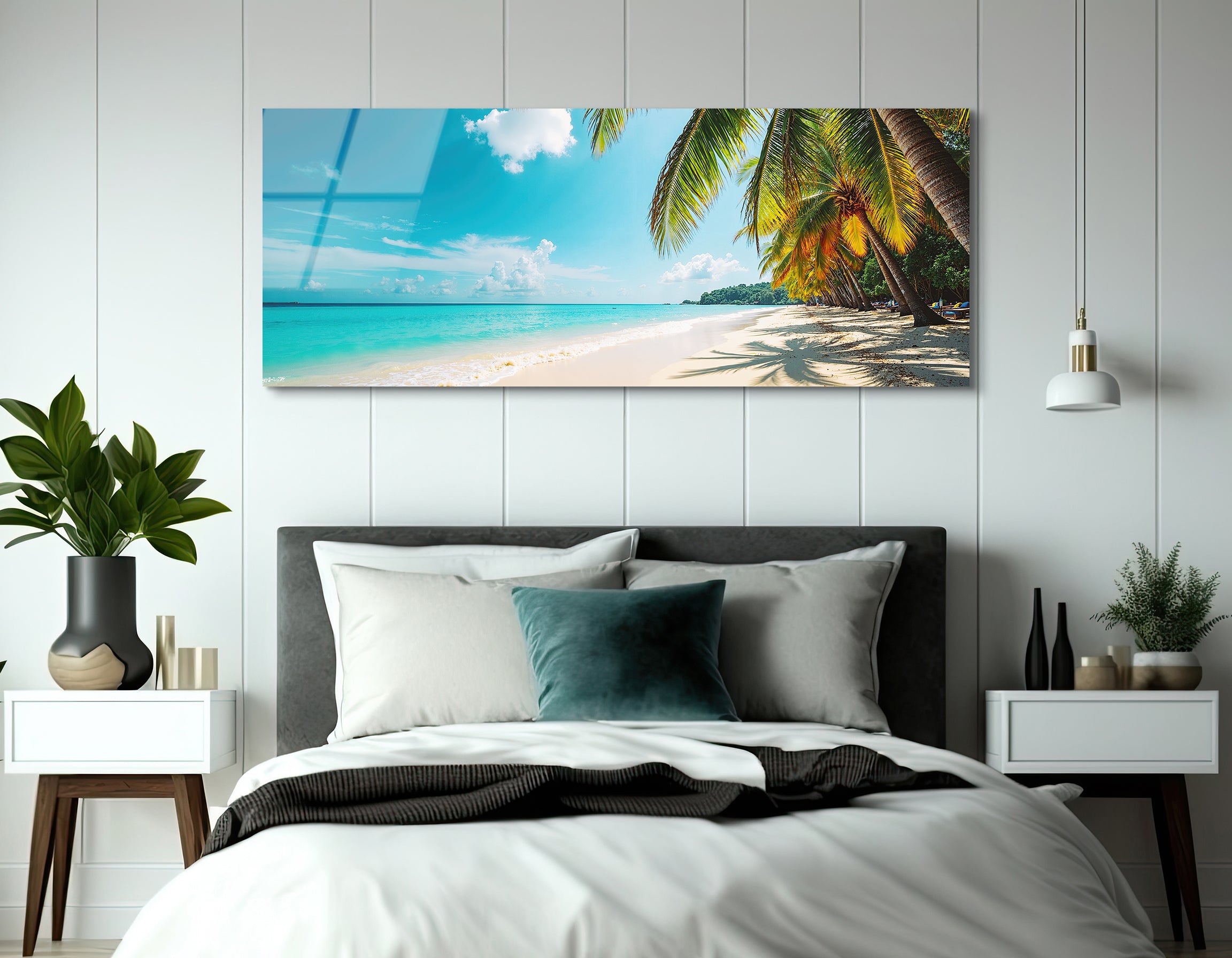 Tropical Beach Maldives | Premium HD Metal Wall Art