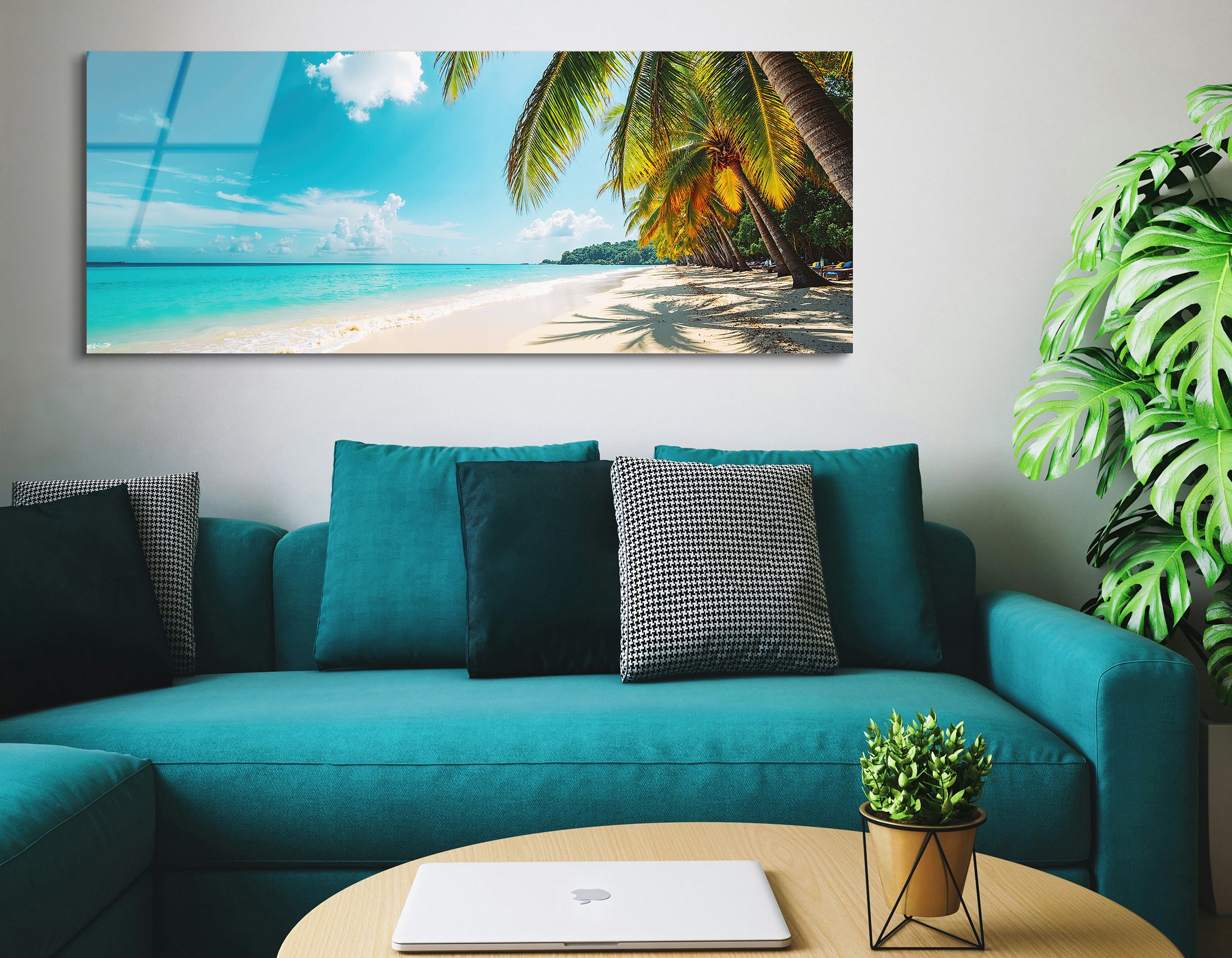 Tropical Beach Maldives | Premium HD Metal Wall Art