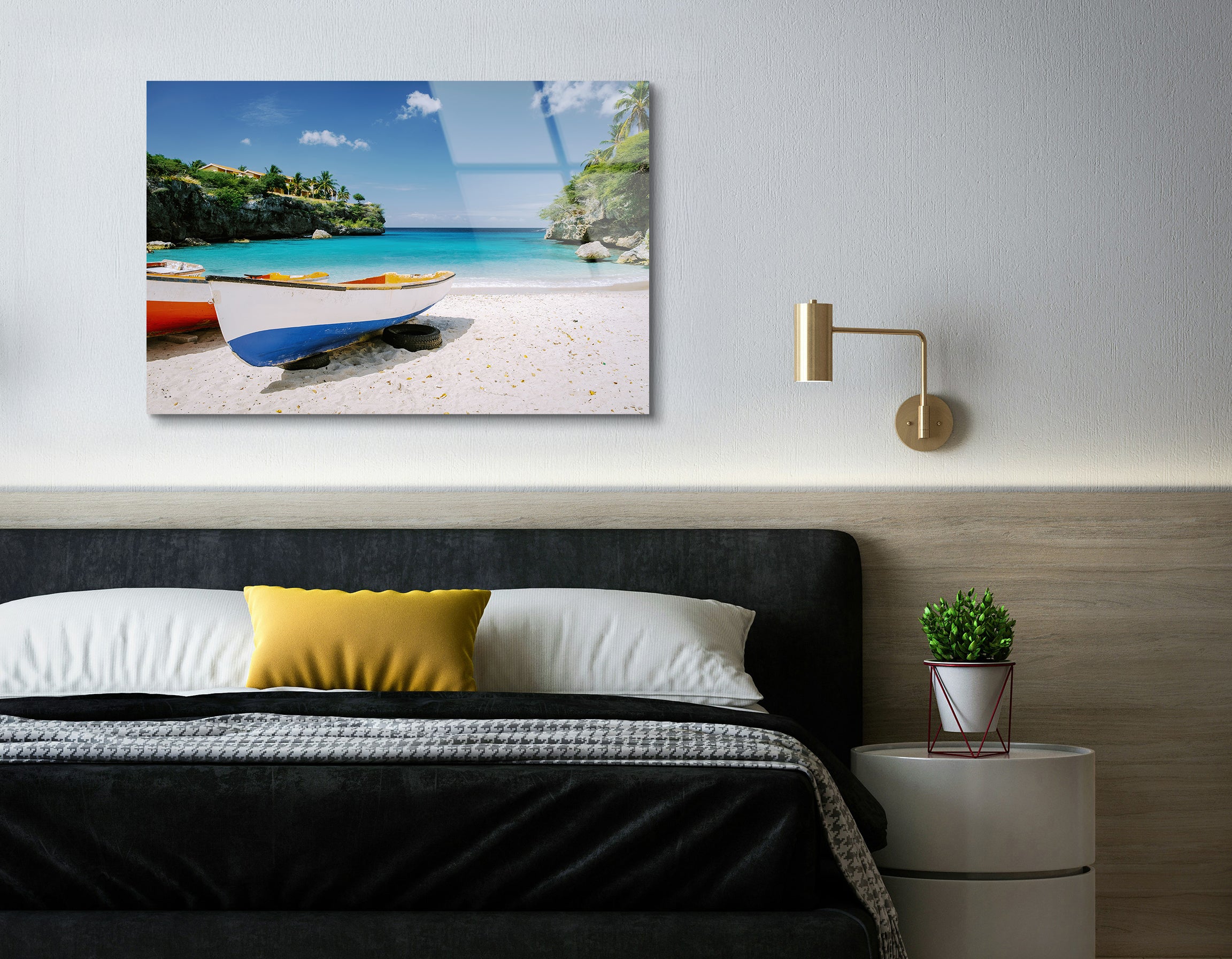 Playa Lagun Beach Curaçao | Premium HD Metal Wall Art