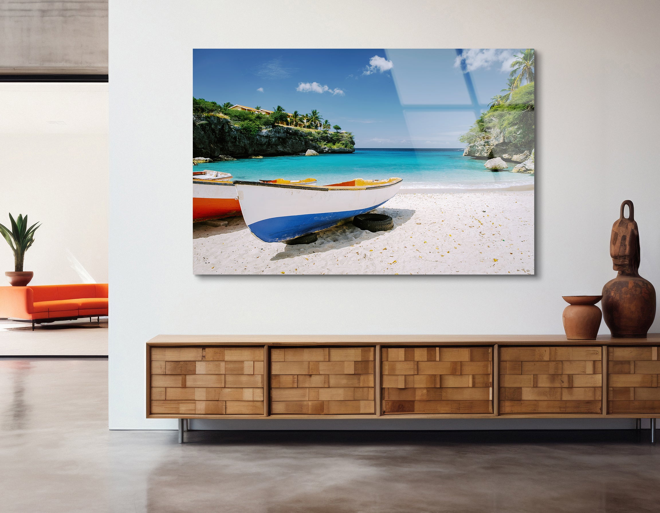 Playa Lagun Beach Curaçao | Premium HD Metal Wall Art