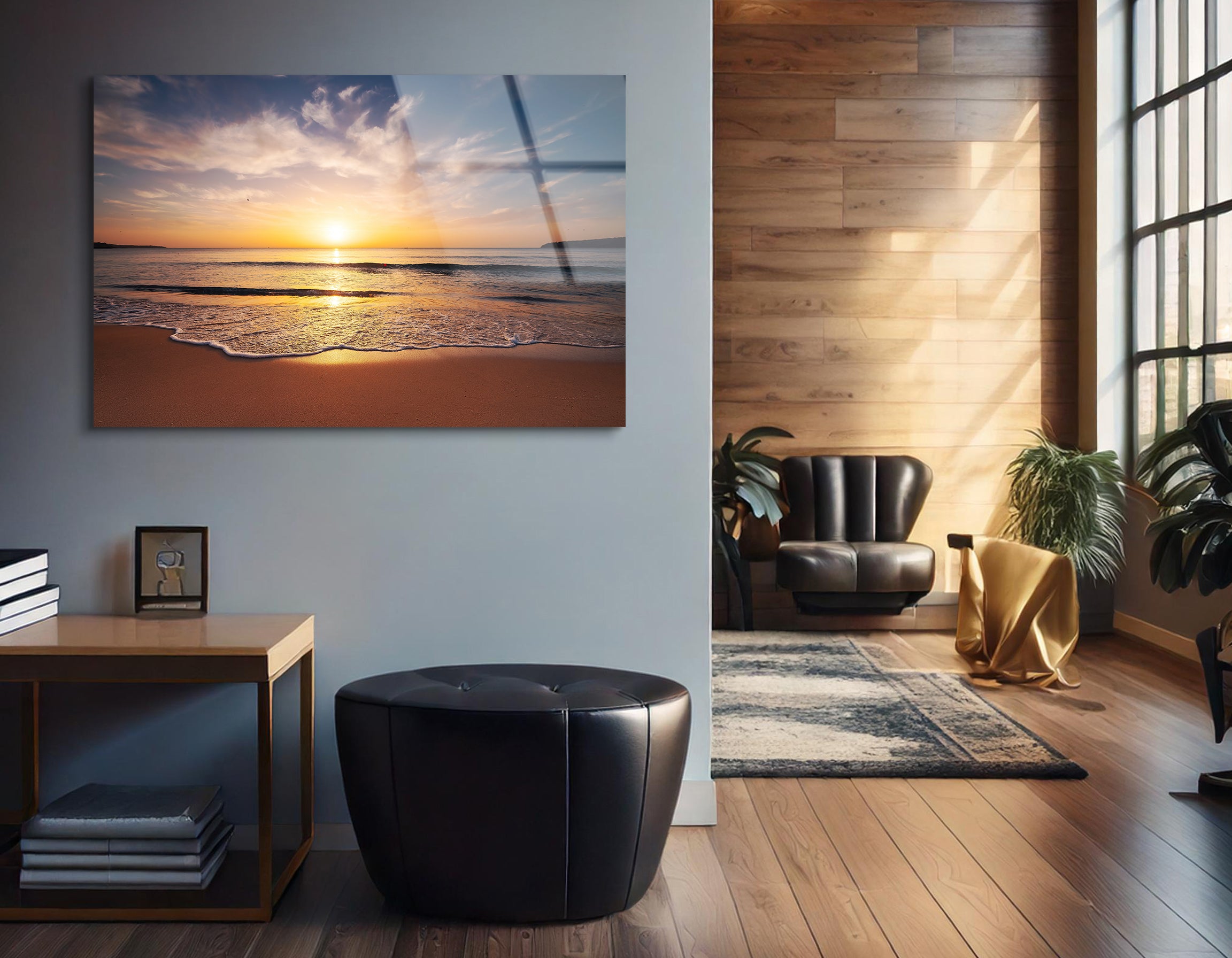 Ocean Sunrise Cloudscape | Premium HD Metal Wall Art