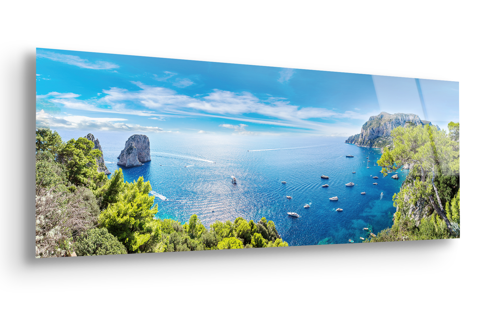 Capri Island Summer View | Premium HD Metal Wall Art