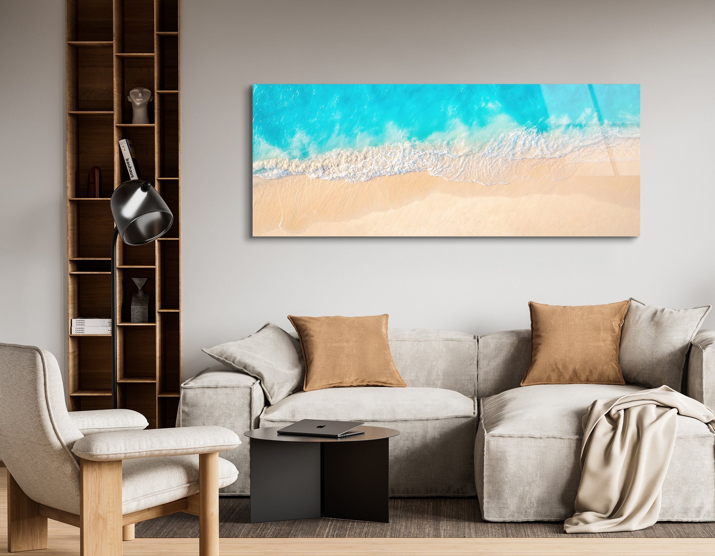 Aerial Summer Seascape | Premium HD Metal Wall Art