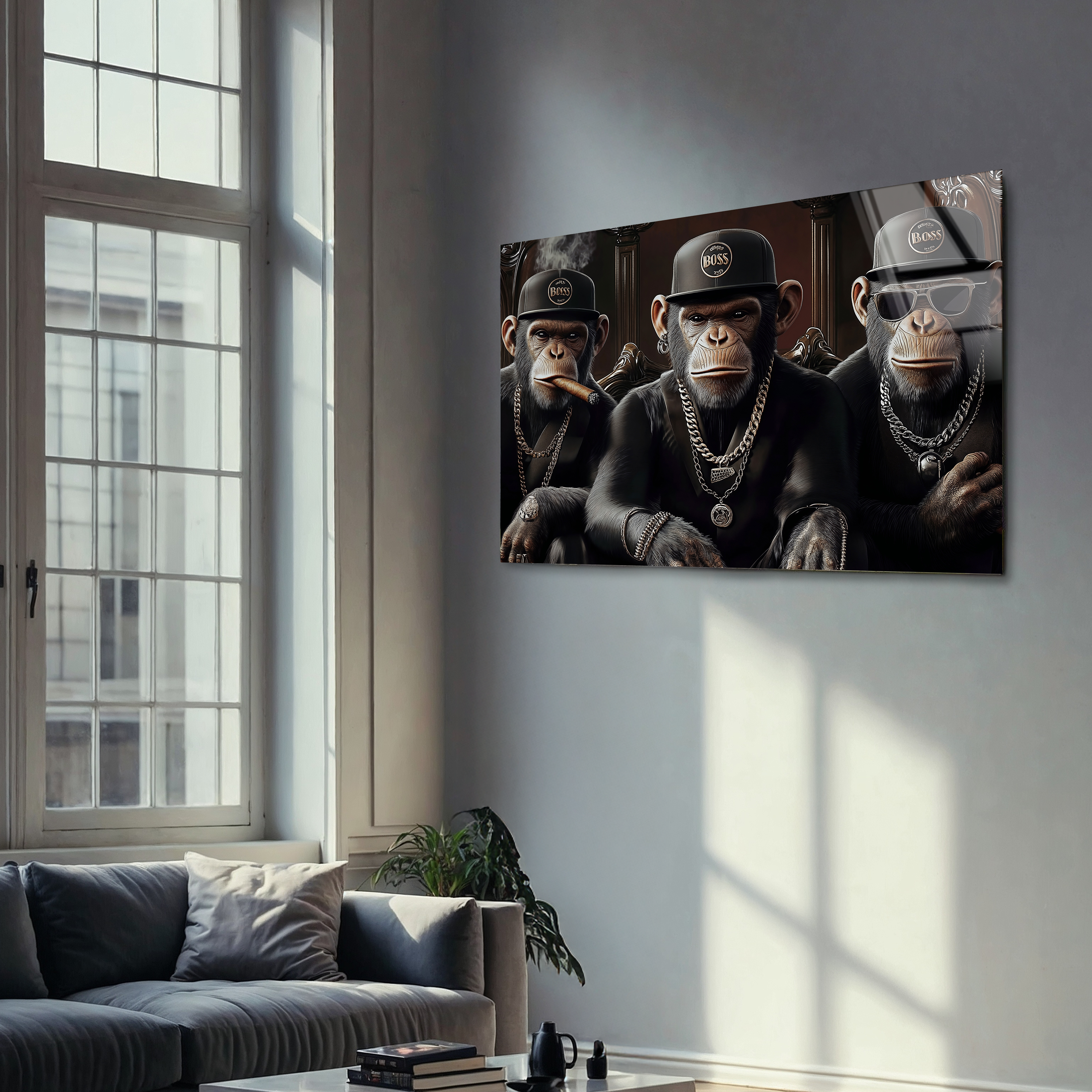 Cool Monkeys Pop Art | Premium HD Metal Wall Art - DezignArt