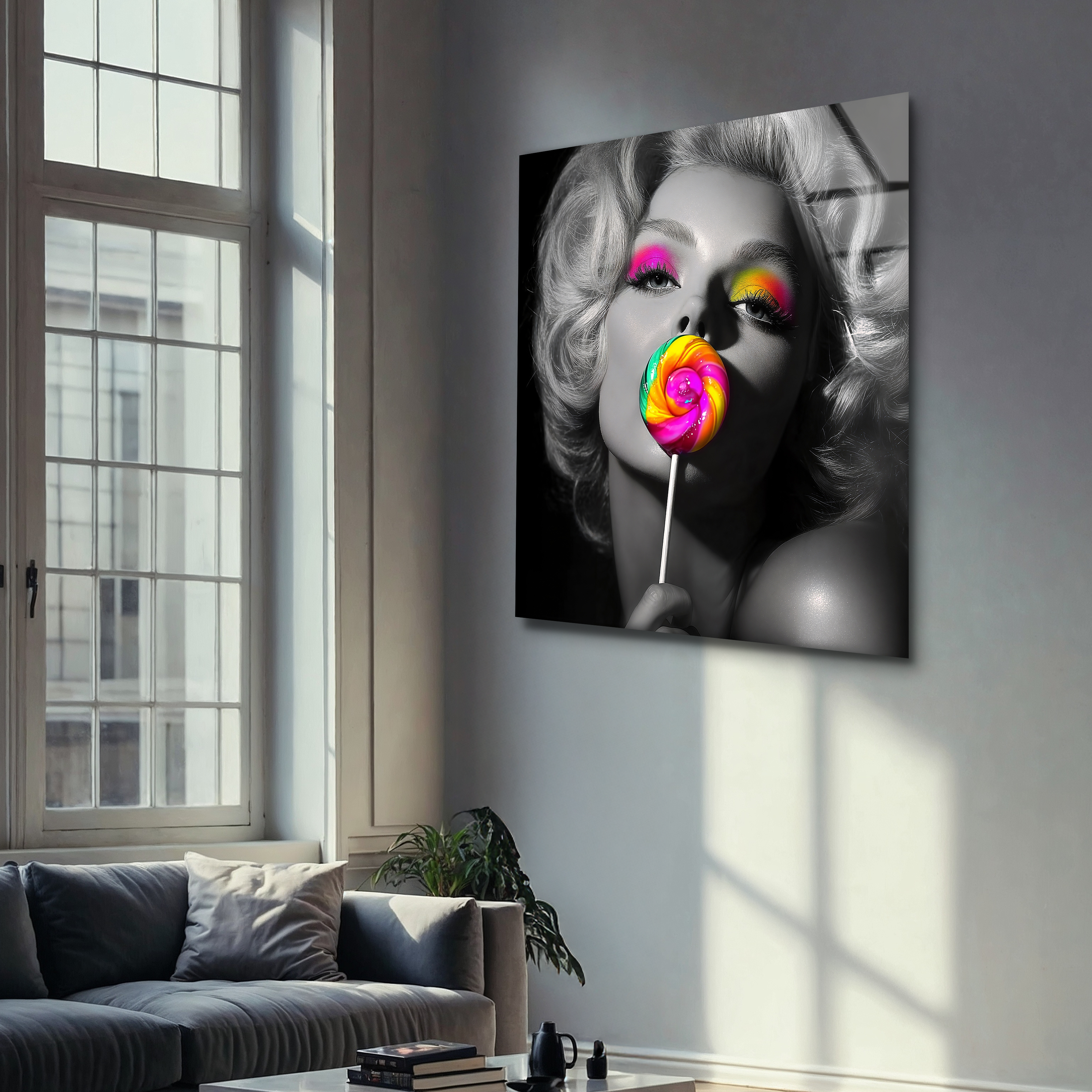Marilyn Monroe in Colors | Premium HD Metal Wall Art