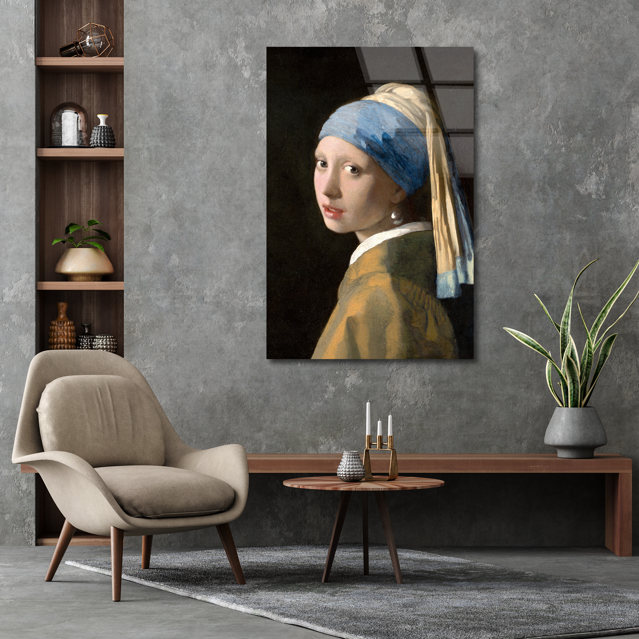 Girl with a Pearl Earring by Johannes Vermeer | Premium HD Metal Wall Art
