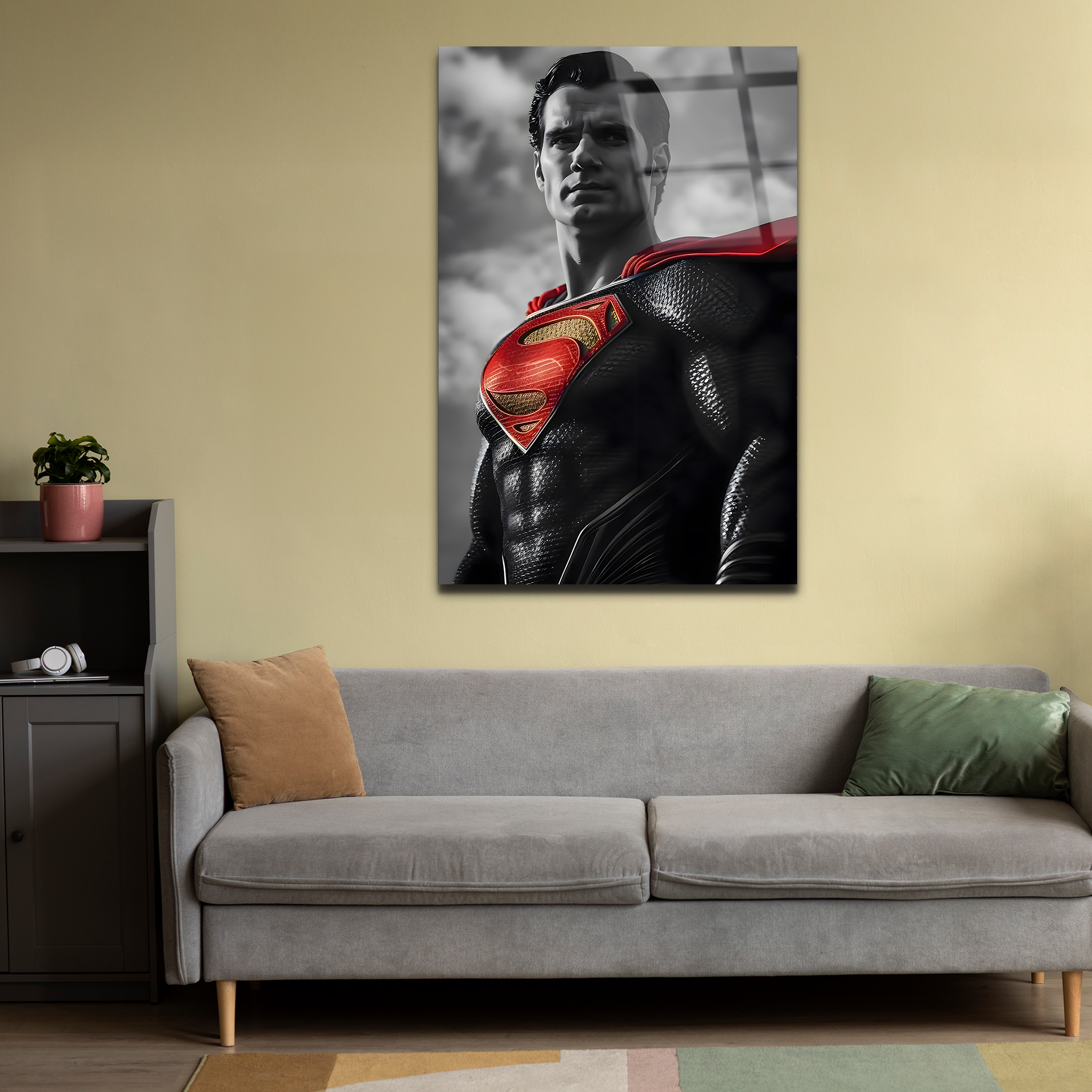 Superman: The Man of Steel | Premium HD Metal Wall Art