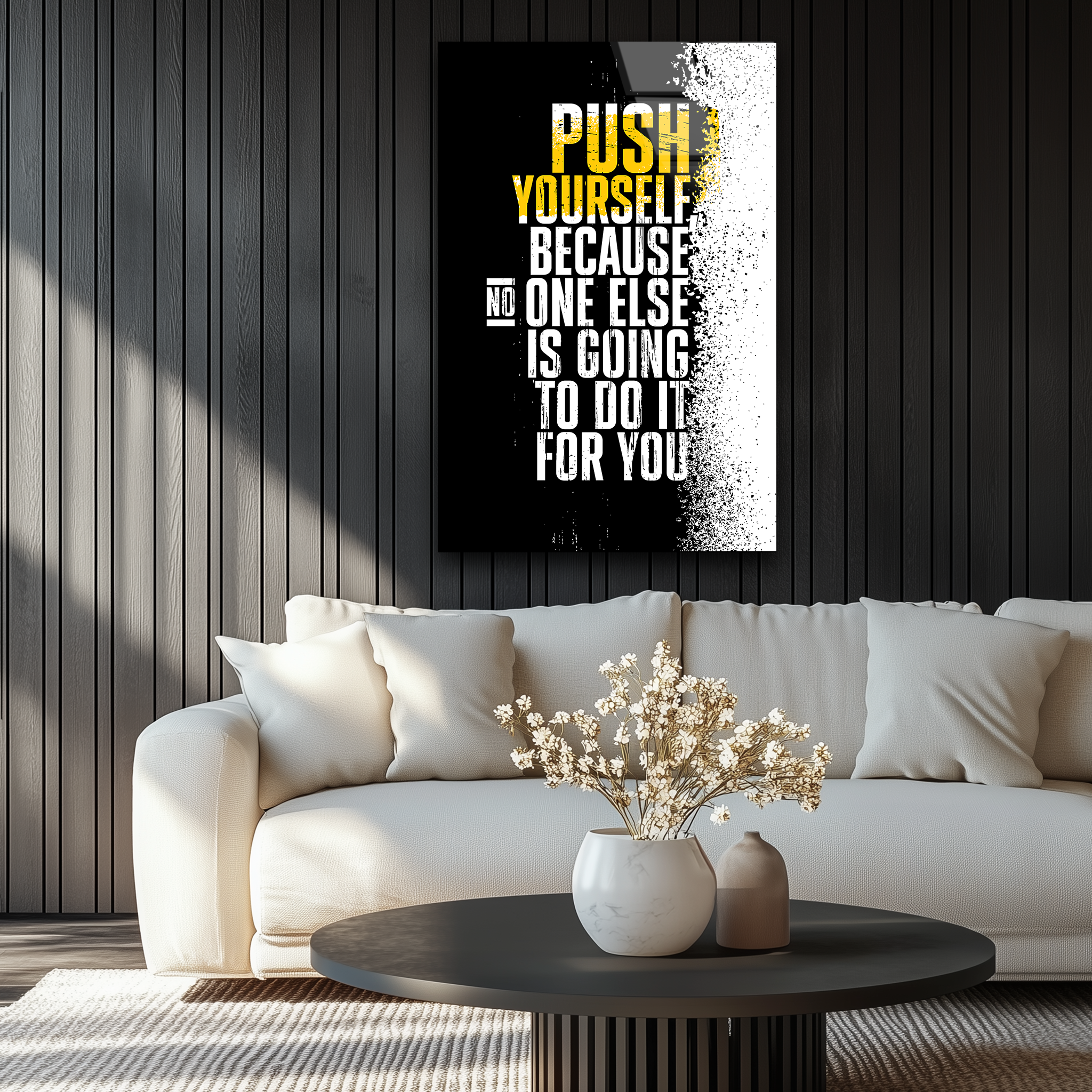 Push Yourself | Premium HD Metal Wall Art