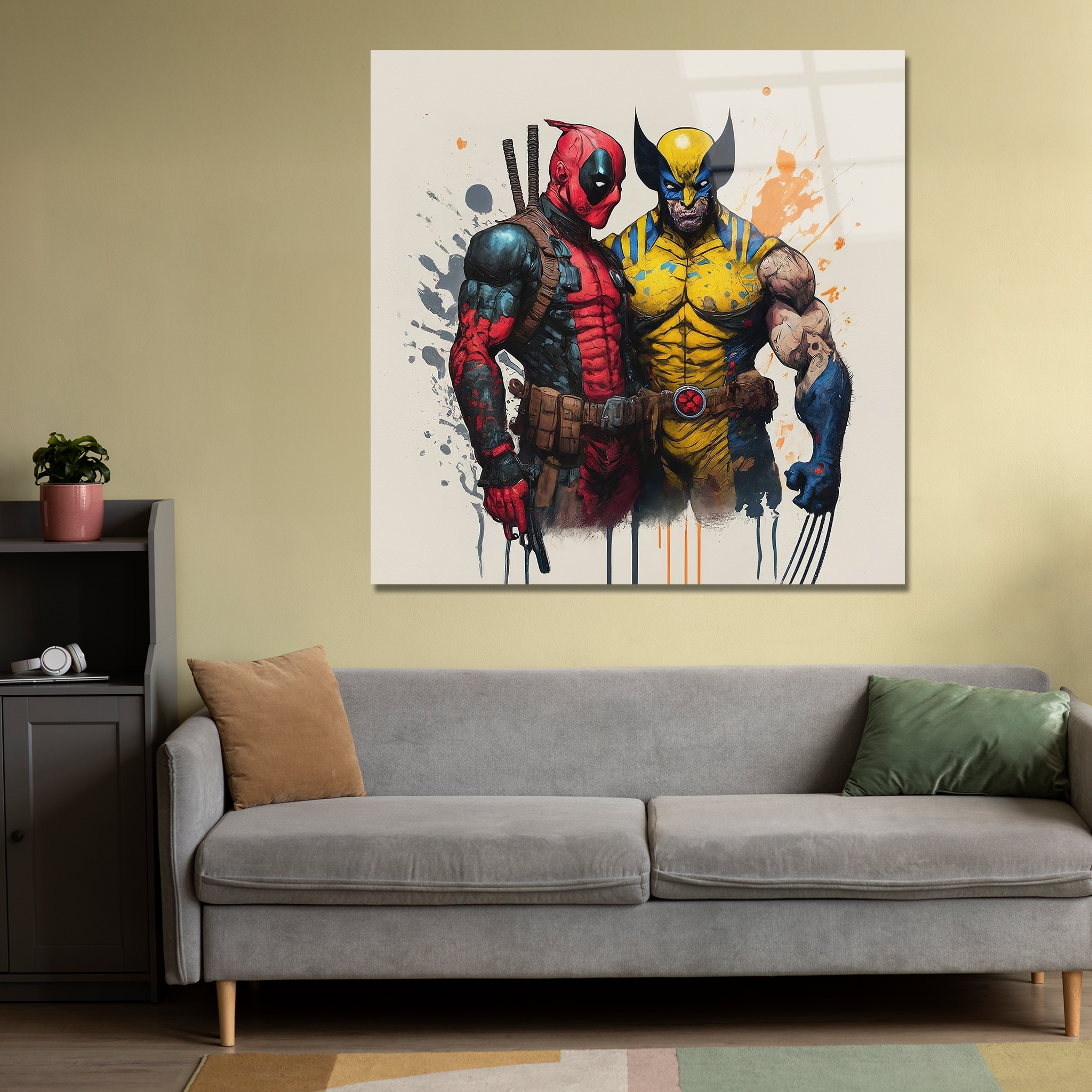 Deadpool & Wolverine Duo | Premium HD Metal Wall Art