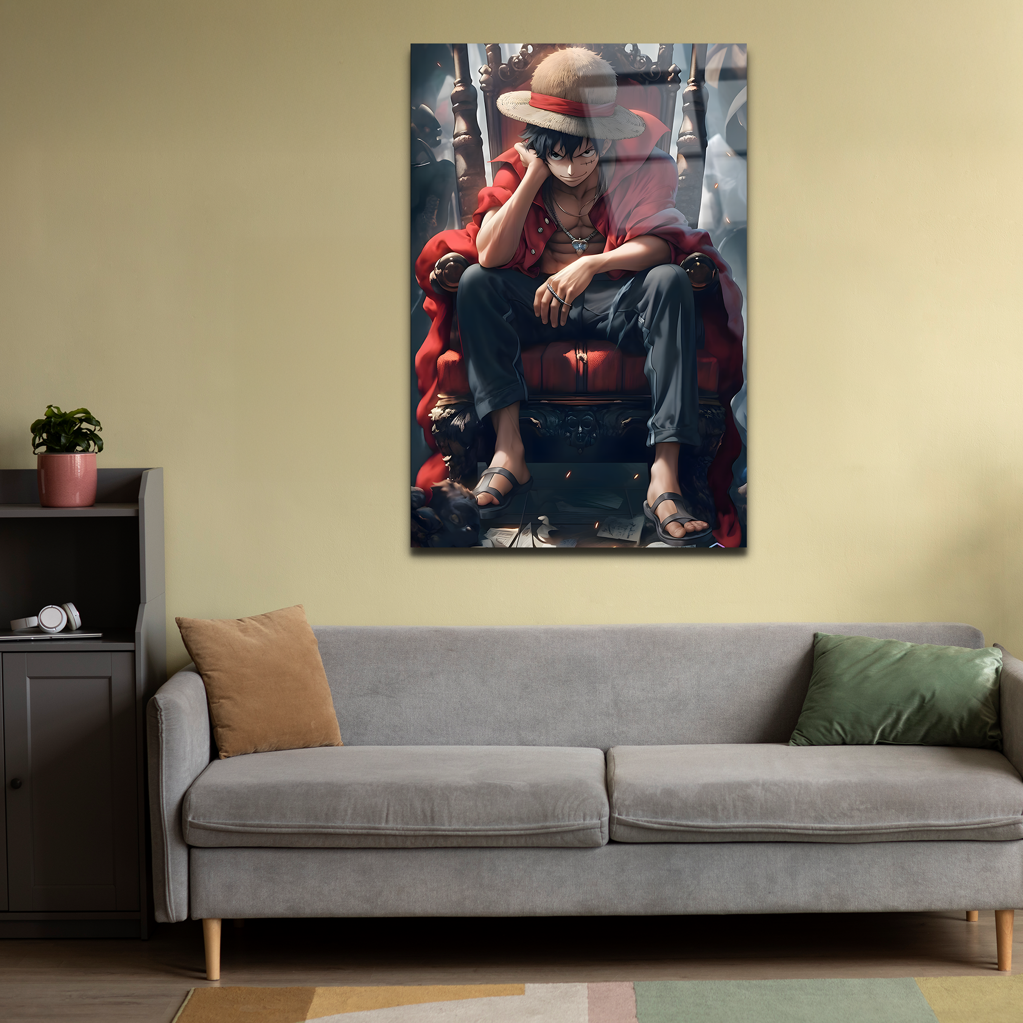 Monkey D. Luffy: The Pirate King in the Making | Premium HD Metal Wall Art