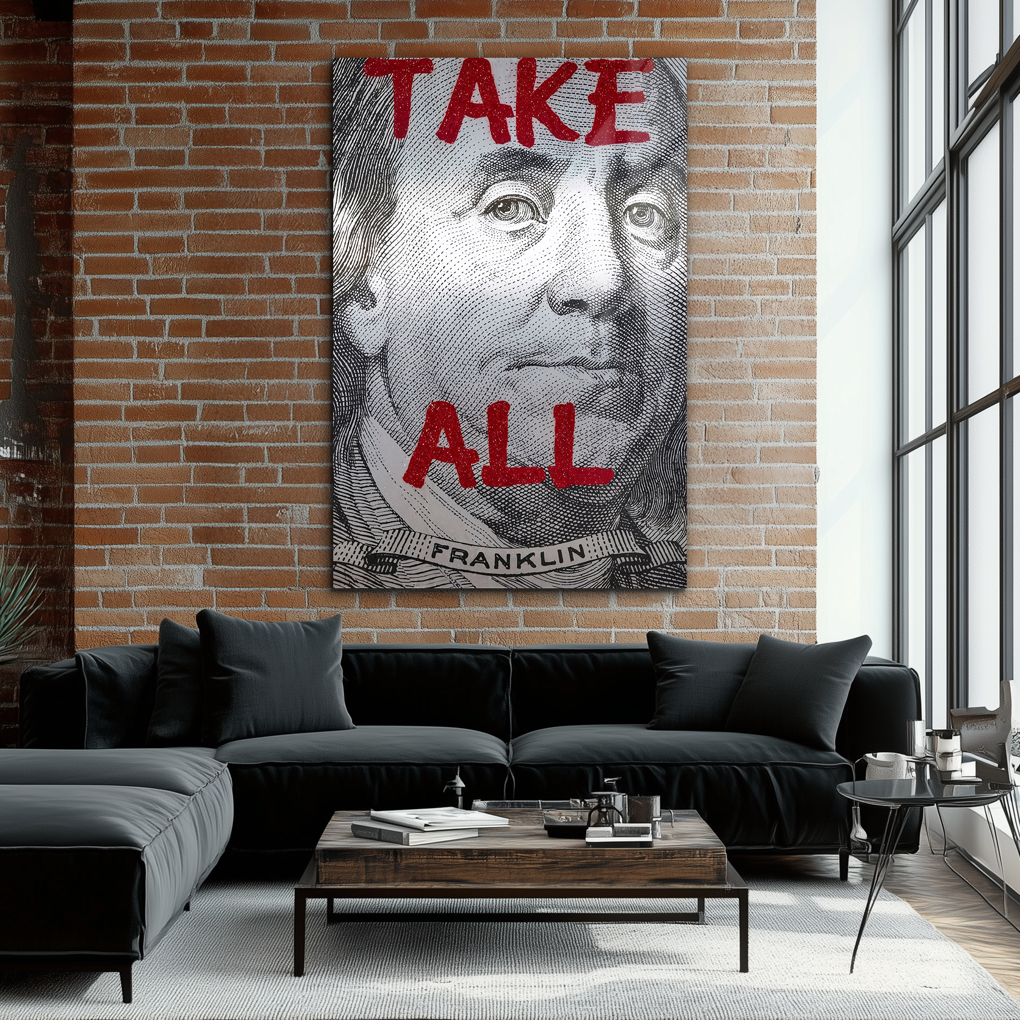 Franklin D. Roosevelt Painting | Premium HD Metal Wall Art