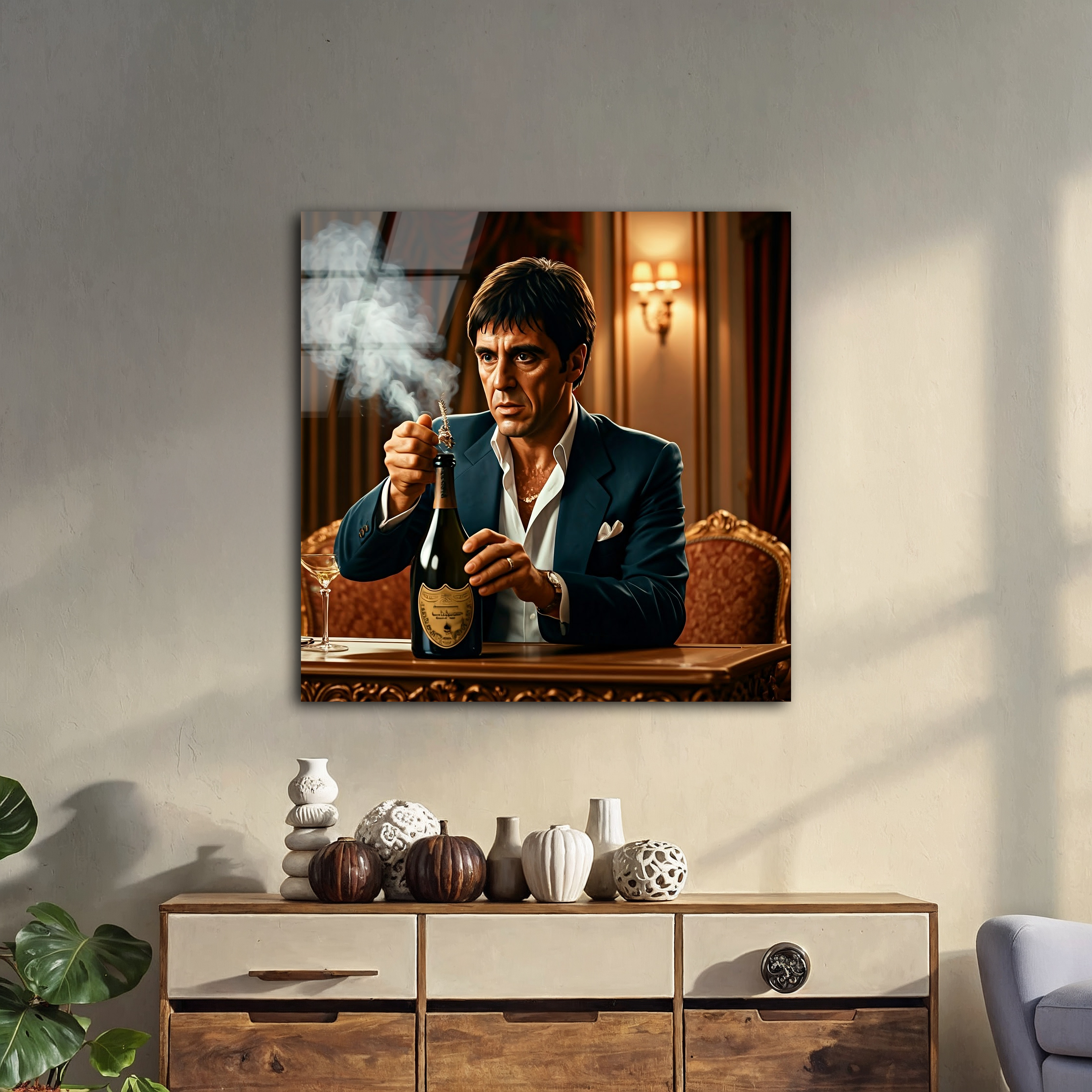 Tony Montana | Premium HD Metal Wall Art